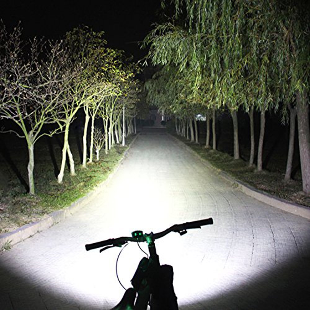 Tansoren 4000 Lumen Rechargeable Bike Light - Waterproof Led Headlight For Night Riding