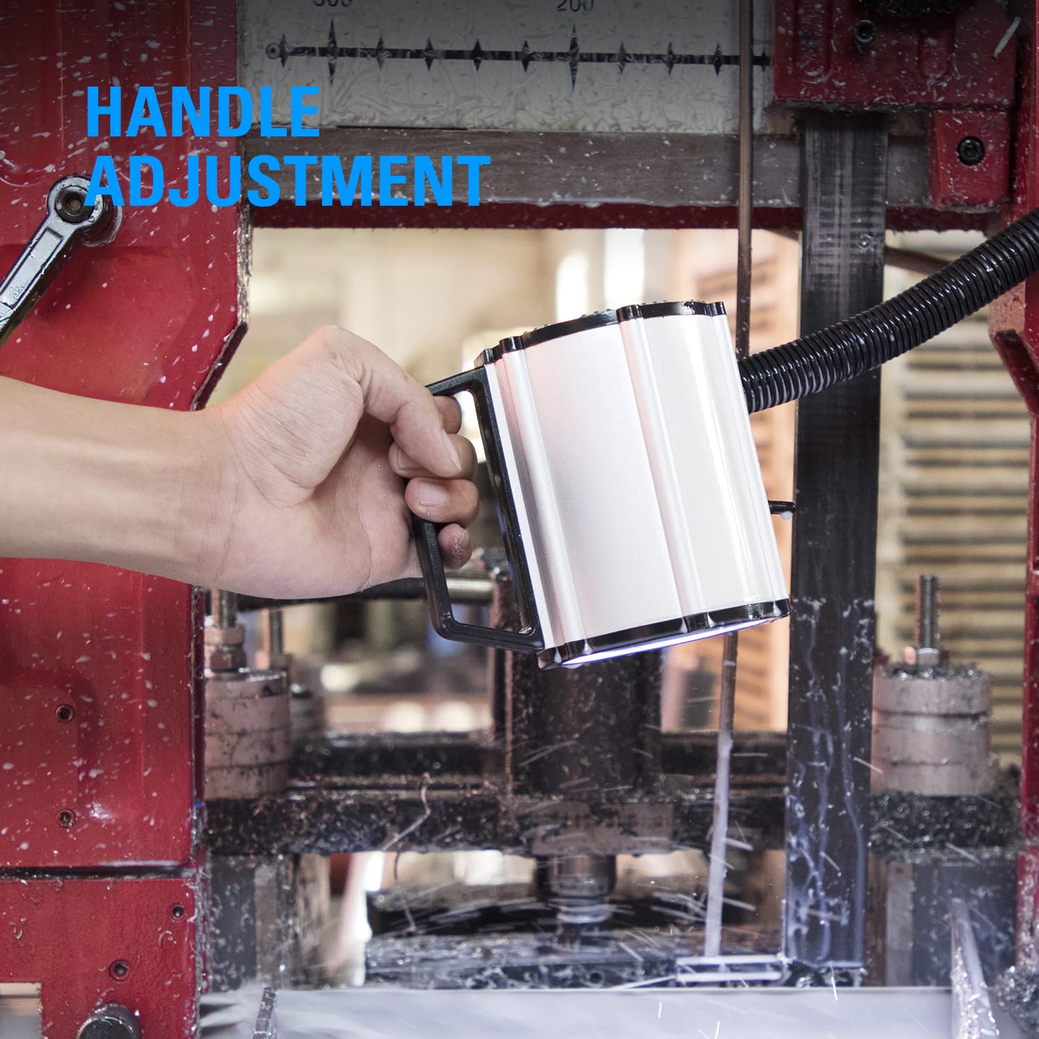 Work Desk Light, Machine Work Light, Led Flexible Gooseneck Light 700 Lumens Ip66 Water And Dust Resistant 110-240 Volt Universal Fixed Base Work Light For Machine Tool And Lathe Industrial Lighting