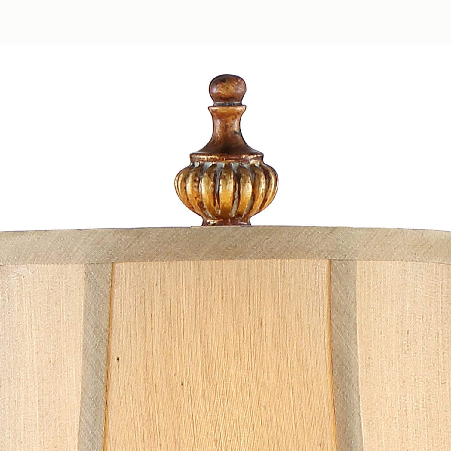 Regency Hill Juliette 36 1/2 Tall Skinny Large Buffet Traditional End Table Lamps Set Of 2 Brown Light Bronze Finish Fabric Shad