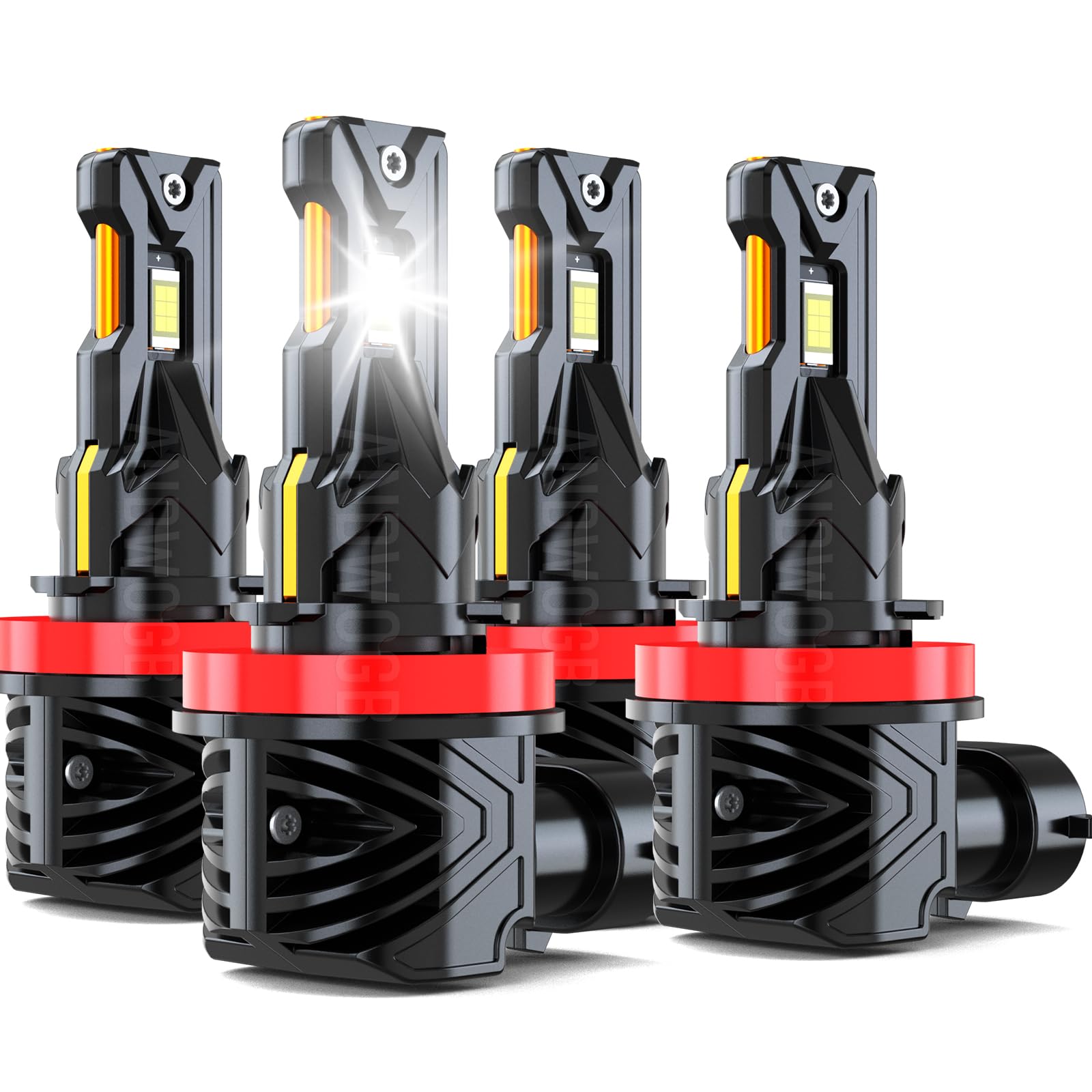 ANDWOGB Lights Compatible for Chevy Impala Light Bulbs for Off road Use  Years: 2006 2007 2008 2009 2010 2011 2012 2013  48000 Lumens 800% Brightness  Pack of 4
