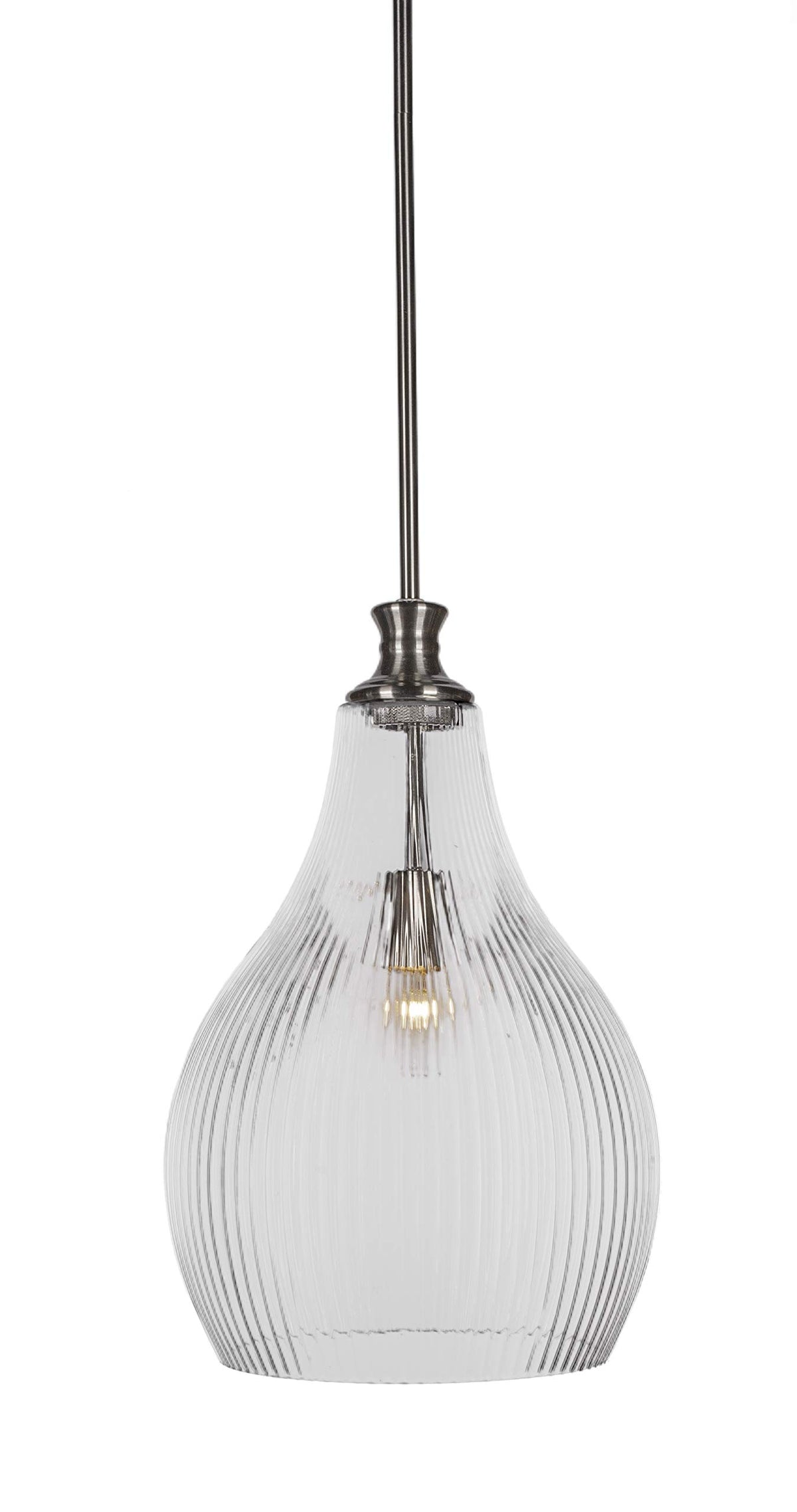 Toltec Lighting Carina 1 Light Pendant In Brushed Nickel (73-Bn-4660)