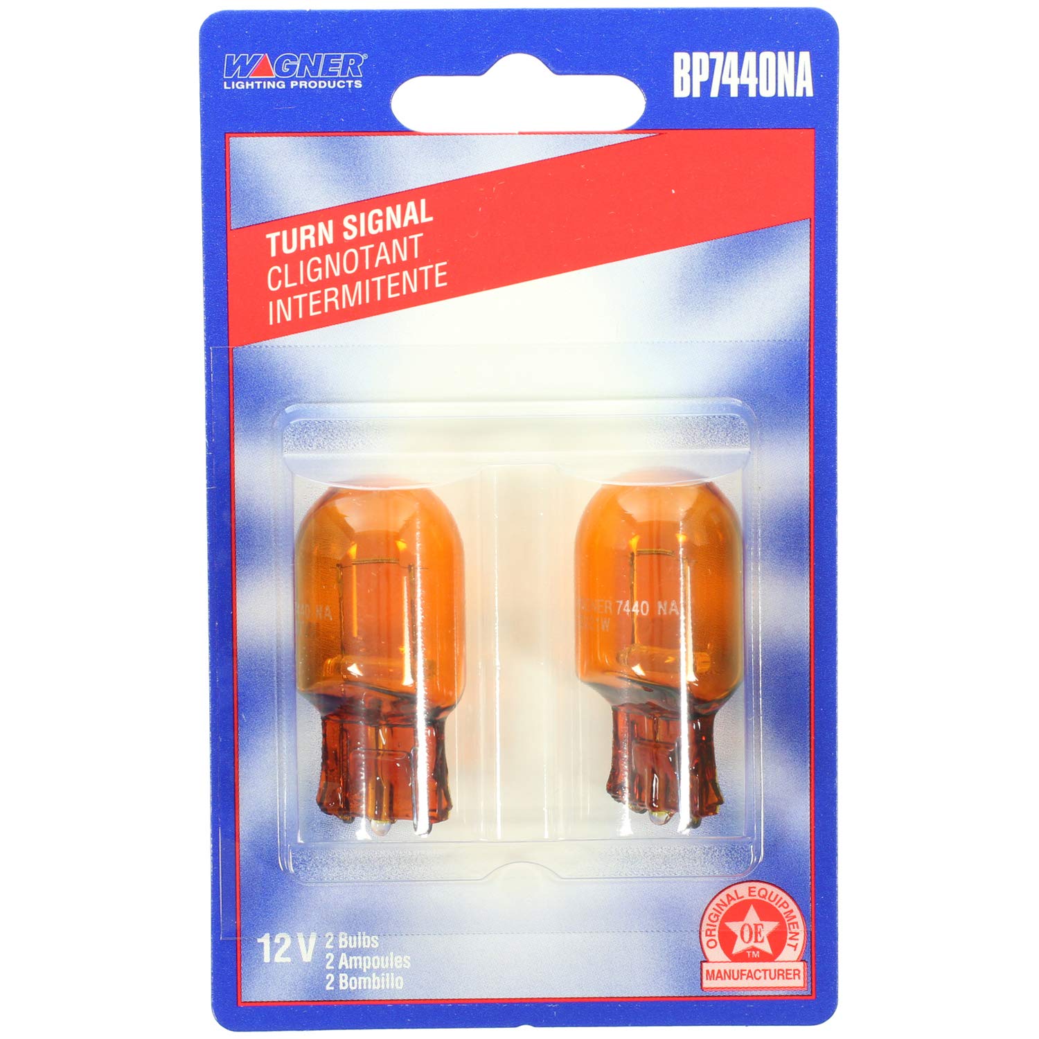 Wagner Multi-Purpose Light Bulb, BP7440NA, Glass, Assorted, One Size, Card of 1