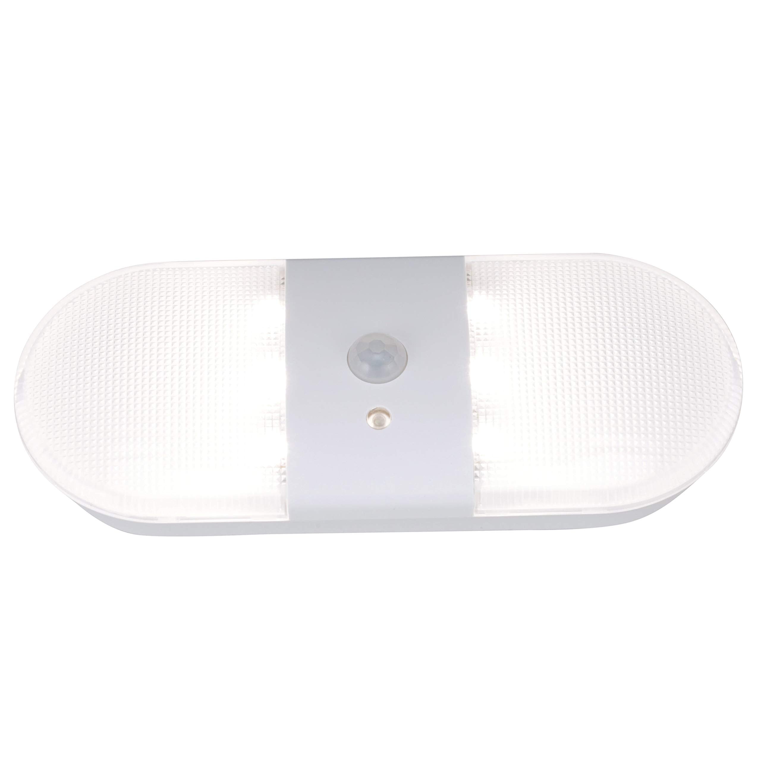 Good Earth Lighting Ecolight Battery-Operated LED Motion Utility Light, 6-Inch, 30,000 Hours, White, Model BO1065-WHG-06LF6-E
