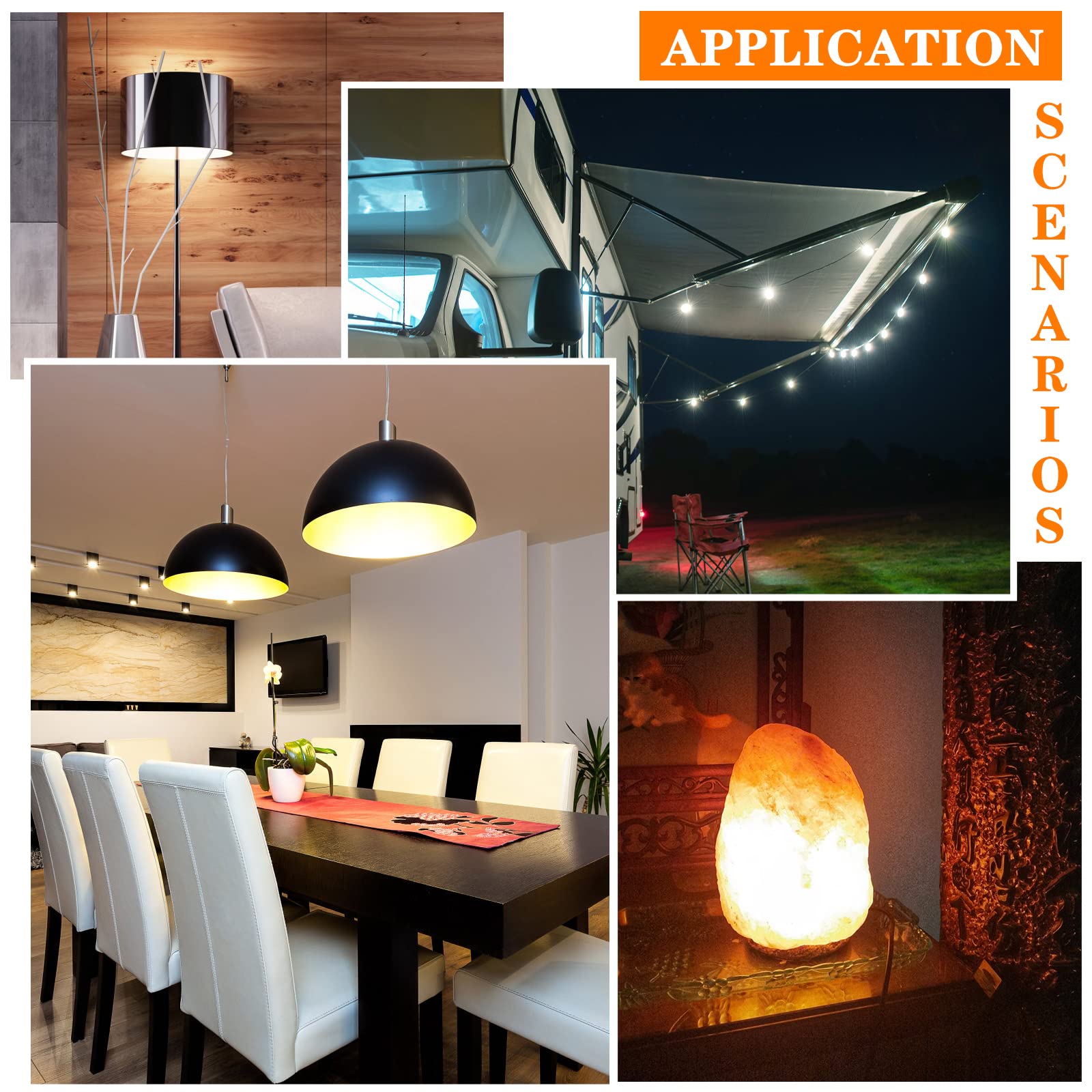 Yucclim 3W JC G4 LED Bulbs - Warm White - AC/DC 12V - Equivalent to 35W Halogen - T3 G4 - Energy Saving, No Flick