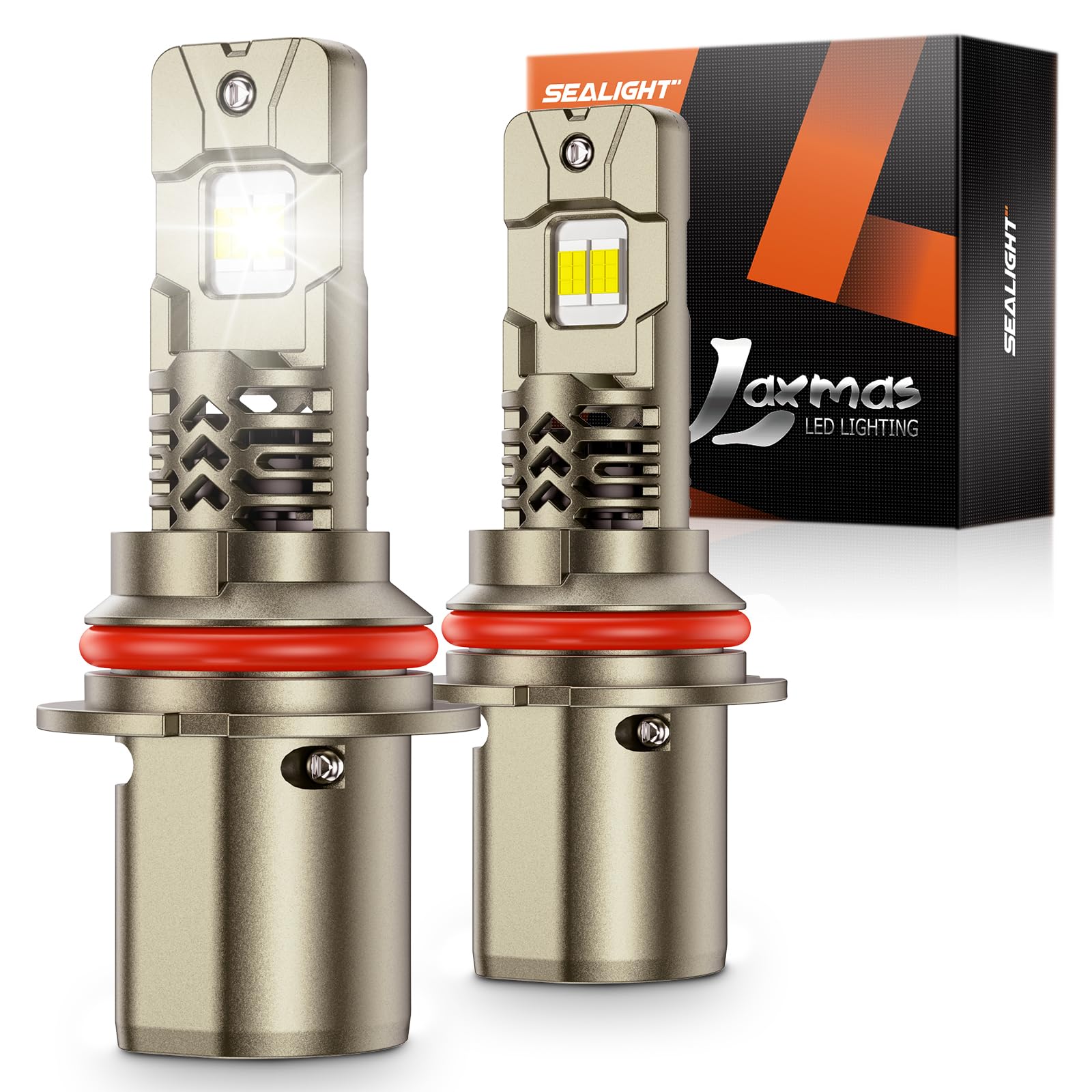 SEALIGHT 9004 Fog Bulbs, Super Bright 50,000LM, 6500K, HB1 Model, Plug-N-Play, Pack of 2, White