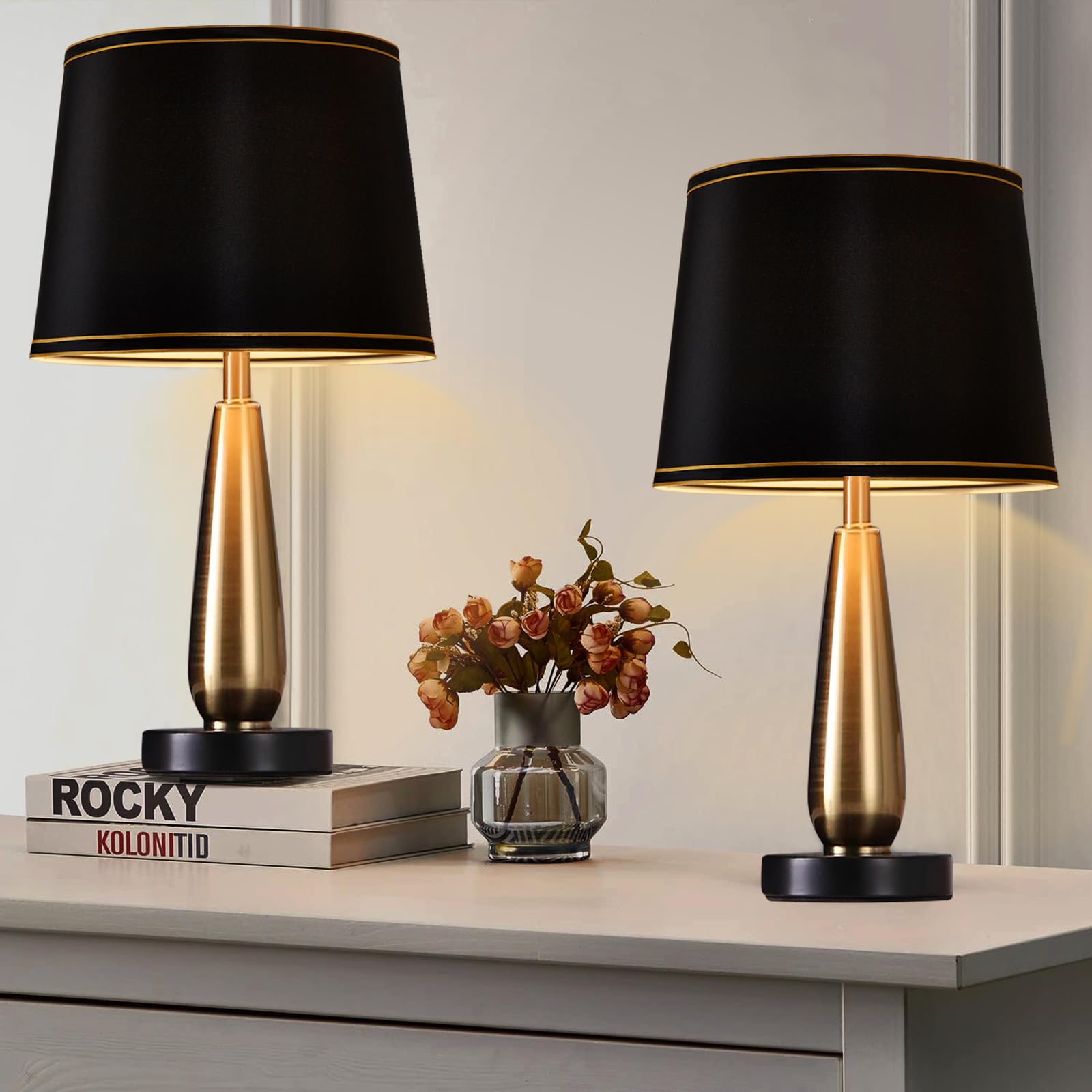 Lamp Shades Set Of 2, Drum Lampshades, Lampshade 10 Inches Height, Lampshades For Table Lamp, Floor Lamp, Pendant Light, Grey La