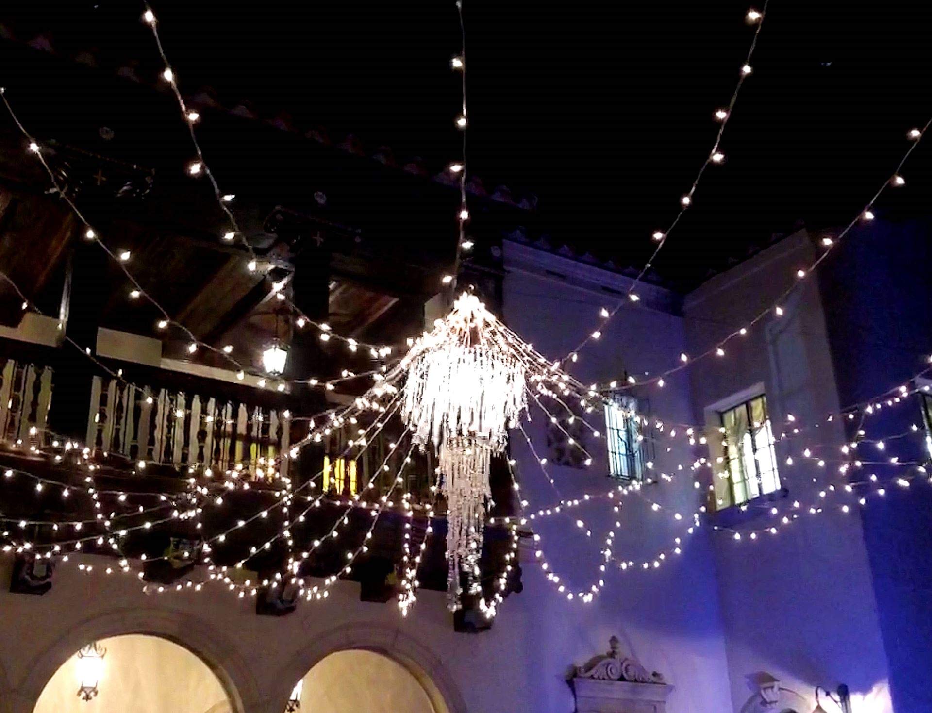 Novelty Lights 100 Light Mini String Light Set, UL Listed, 50 Long, Clear, White Wire, Model MRD-25B-4