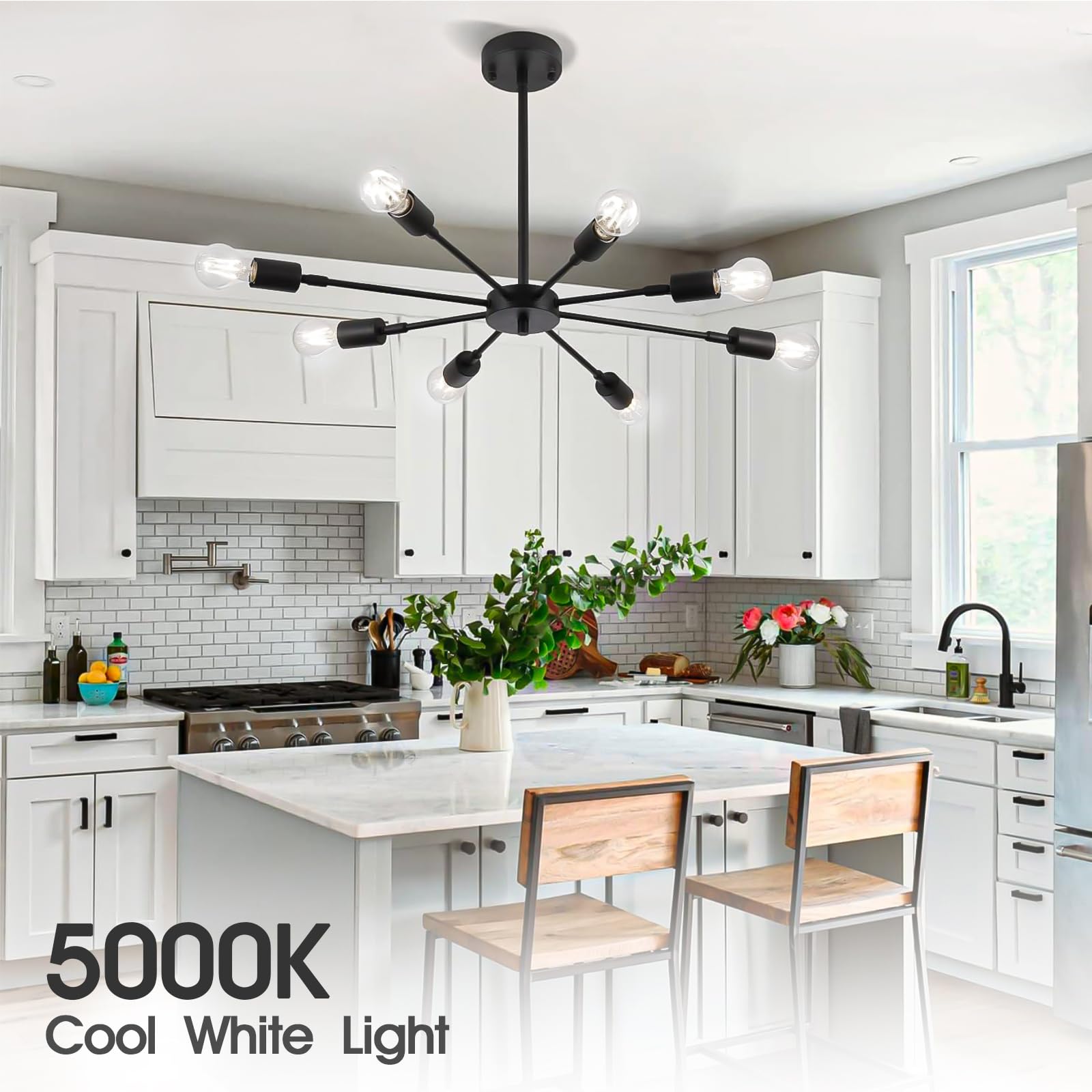 Dimmable A19 Clear Led Light Bulbs 60W Equivalent, 6W, 5000K Daylight Cool Light For Table Lamp Floor Lamp Bathroom Vanity Outdo