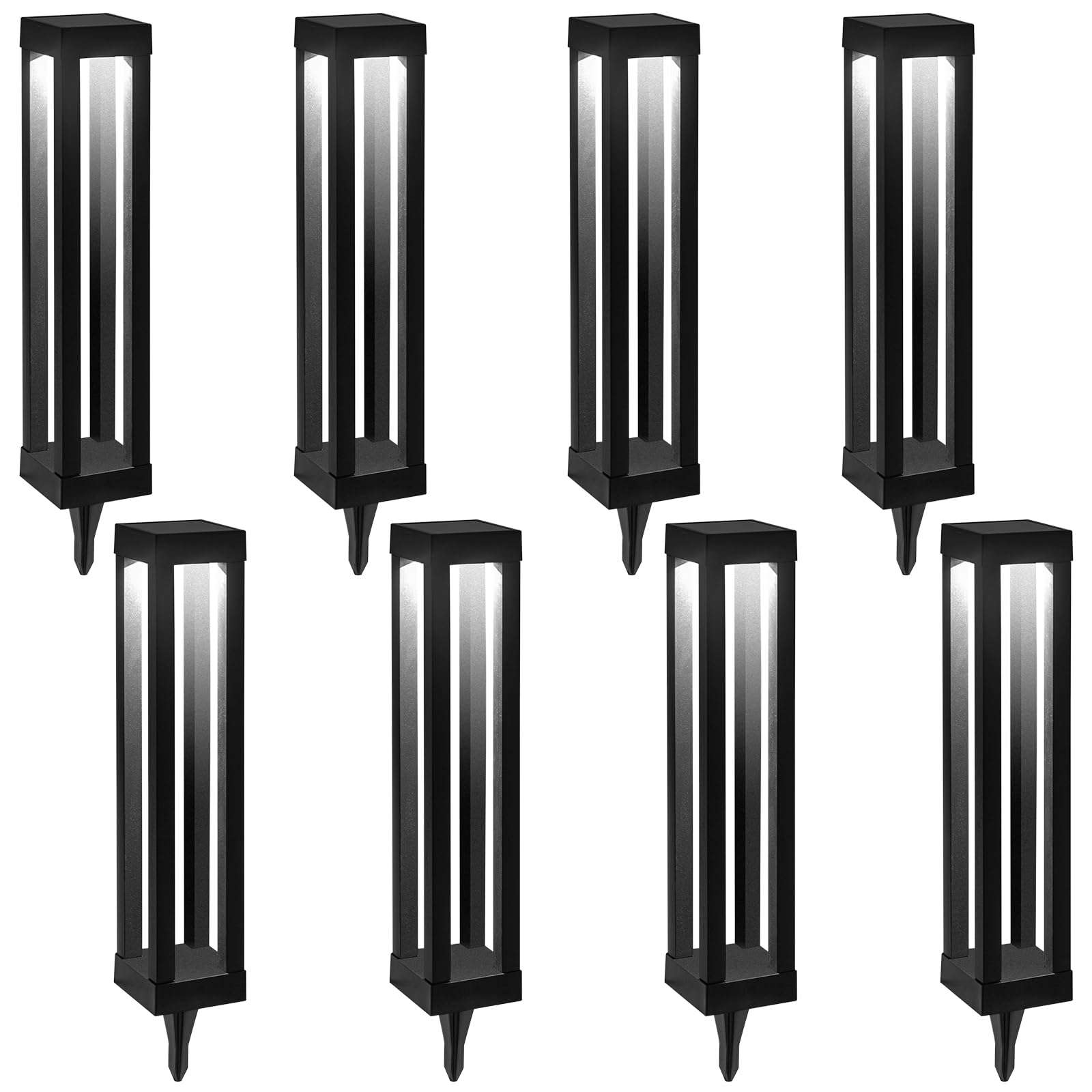 Solar Floor Lamps Outdoor Decor Lanterns Waterproof Deck Lights For Outside