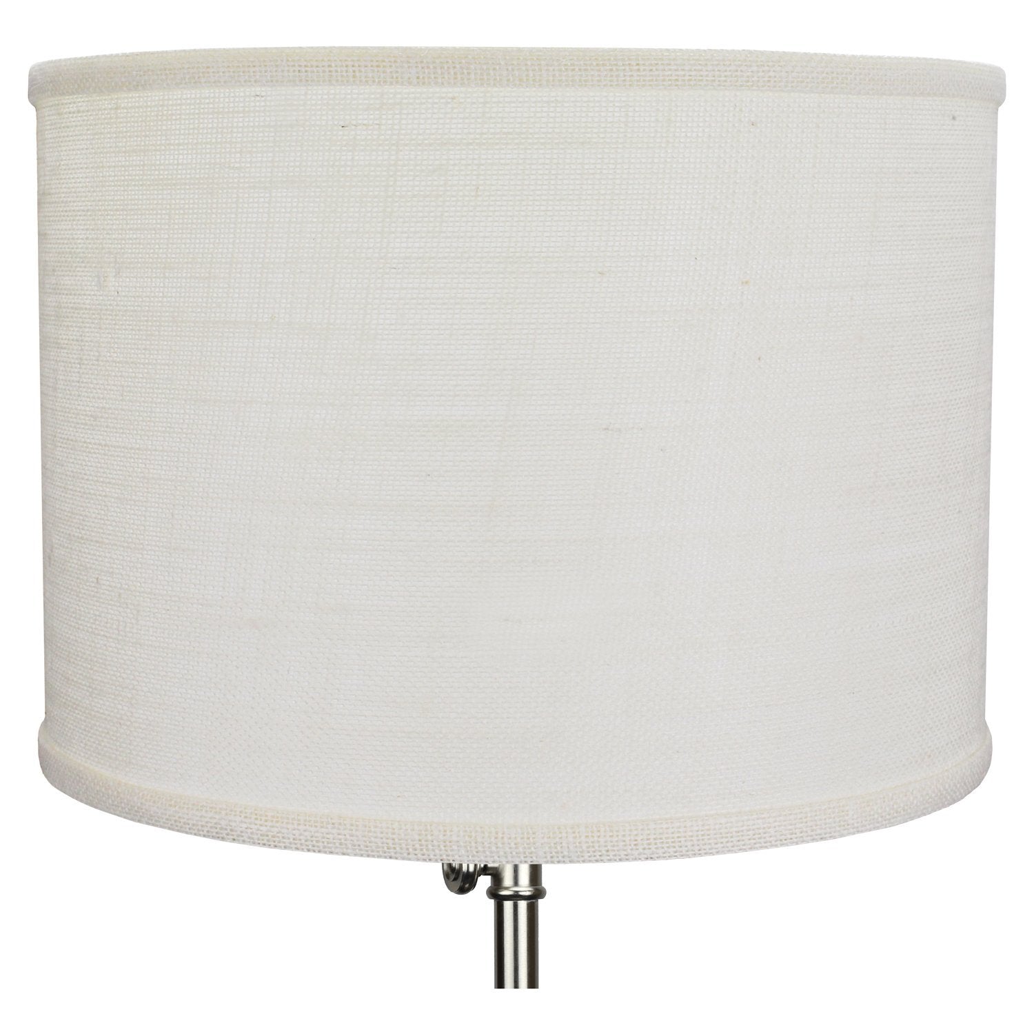 Fenchelshades.Com 14'' Top Diameter X 14'' Bottom Diameter 10'' Height Cylinder Drum Lampshade Usa Made (Burlap Off White)