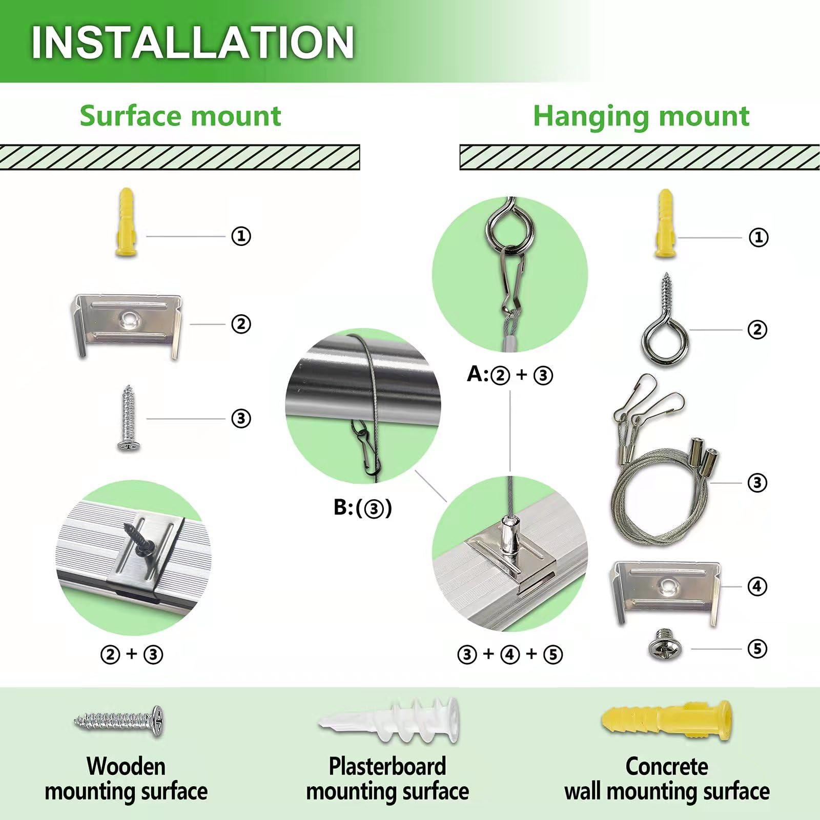 Skymoatled 8Pack 8Ft Led Shop Light Garage Light,100W 5000K Daylight Color 15500Lm Super Bright,Hanging Or Surface Mount,Plug An