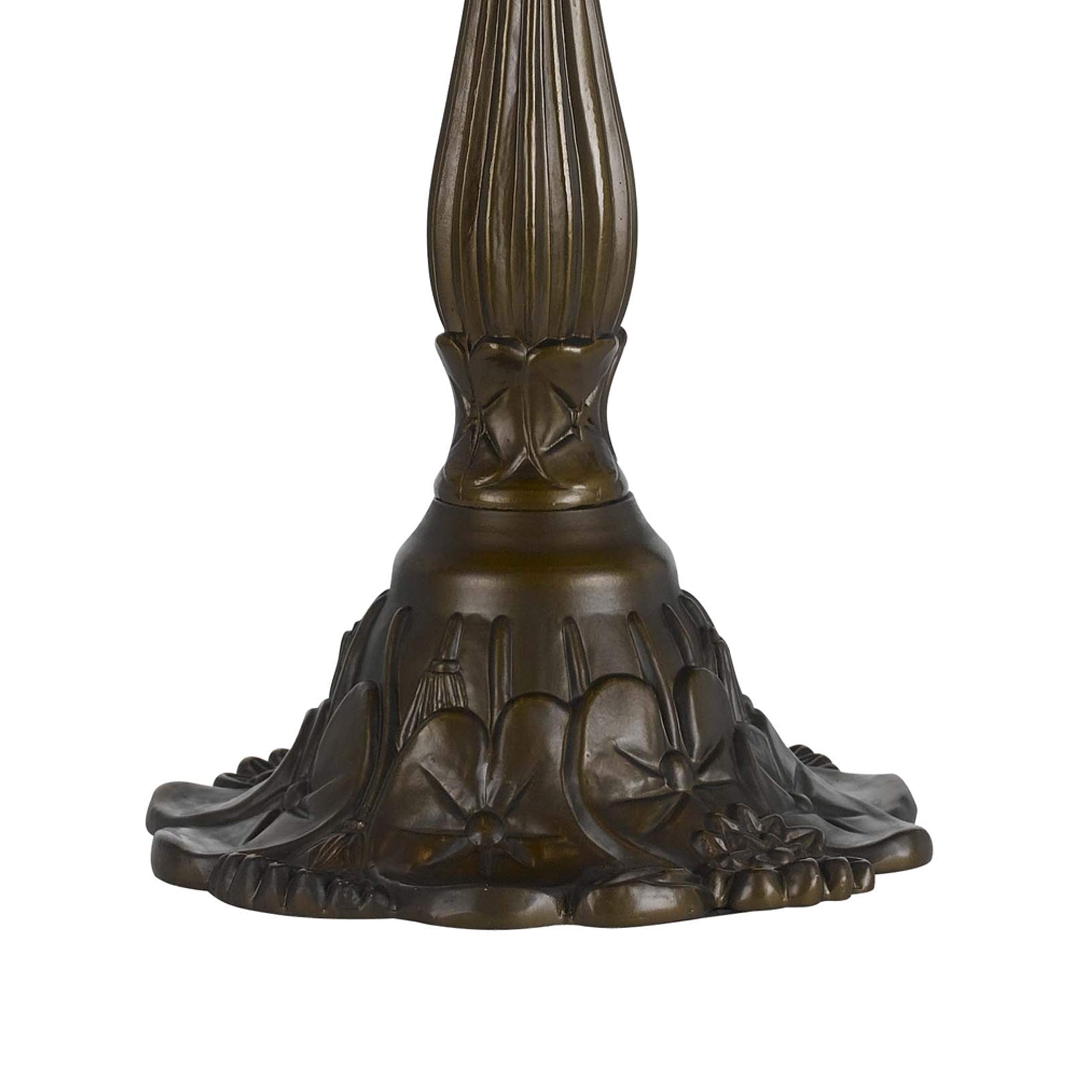 Benzara Tiffany Table Lamp, 2 Bulb, Dragonfly Design Shade, Metal, Multicolor, Model BM223636