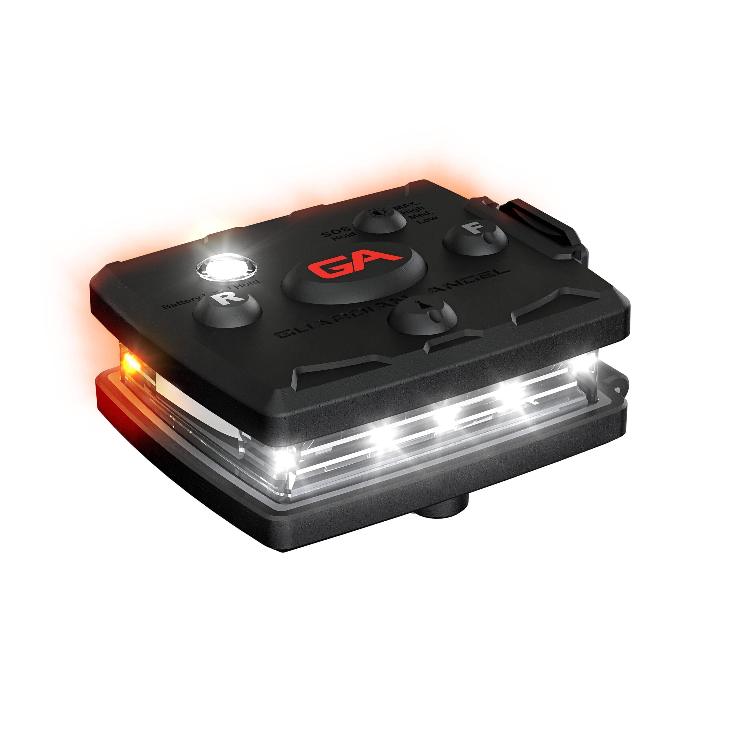 Guardian Angel Elite Micro Personal Safety Light Bar  Magnetic Hands-Free Mountable Flashlight  Lightweight With Rechargeable Ba