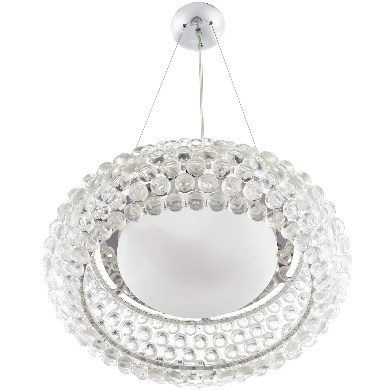 Modway Halo 25 Modern Pendant Light Chandelier with Acrylic Balls