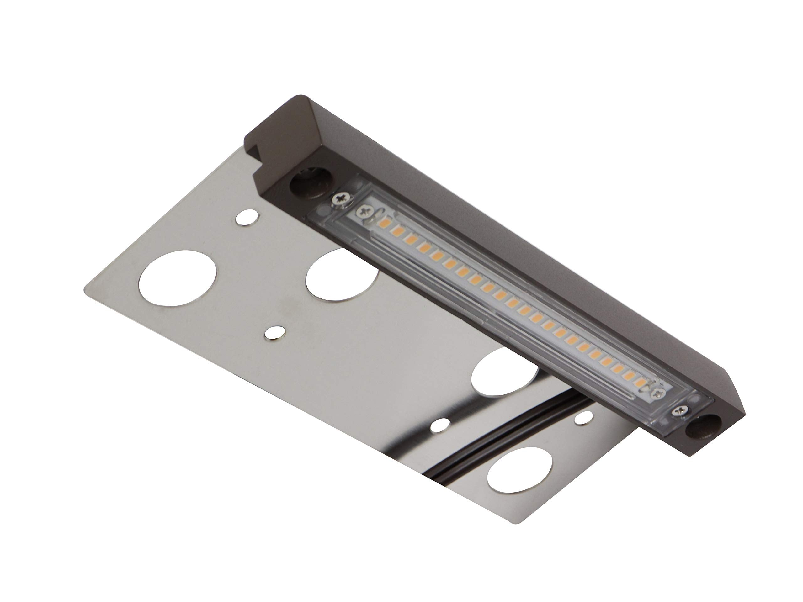 Gkoled 6.8&quot; Led Hardscape Light, 2700K, Dark Bronze, Low Voltage, 12V Ac