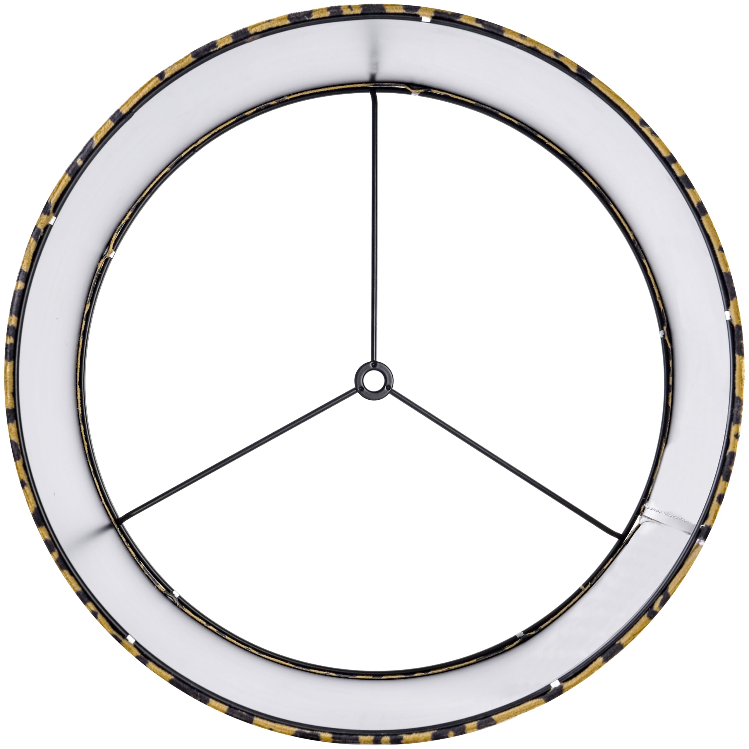 Goso Drum Leopard Lamp Shades For Table Lamps Set Of 2 Medium- Yellow Polka Dots Fabric Diy Lampshades -13'' Top X 13'' Bottom X