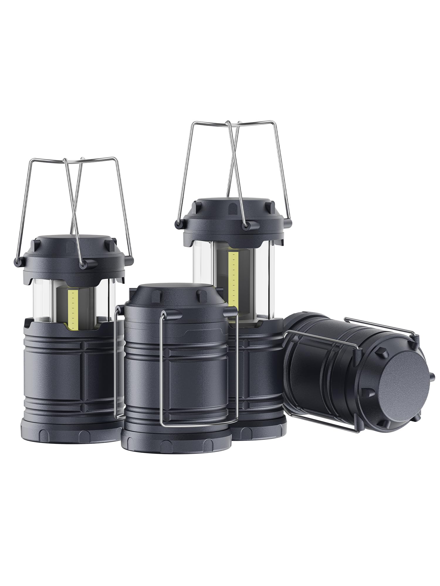 Lichamp Led Lantern Camping Light, 4 Pack Battery Operated Lanterns for Power Outages Indoor Emergency Outdoor Camping Hiking Ki