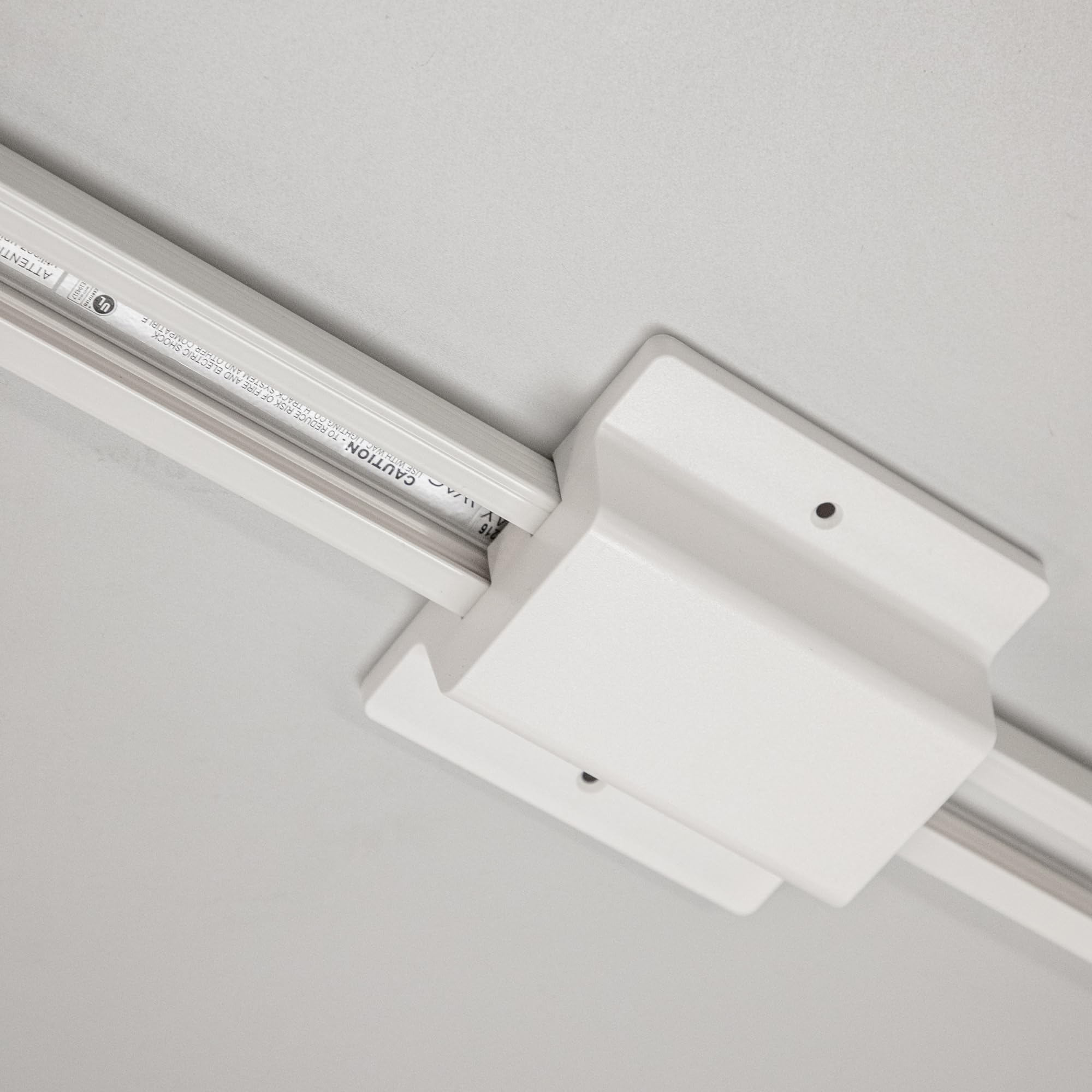 Wac Lighting H Track 120V Floating Canopy Connector To Power Track From Electric Box For H Style 3-Wire Track Systems In White