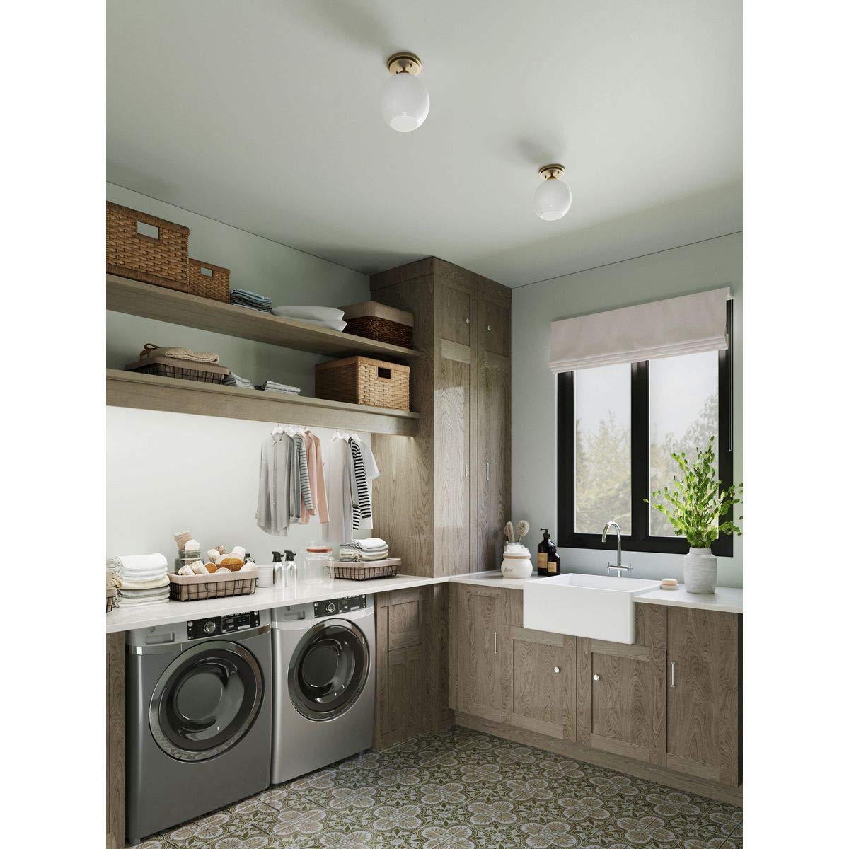 Progress Lighting P350075-078 Carisa Close-To-Ceiling, Gold