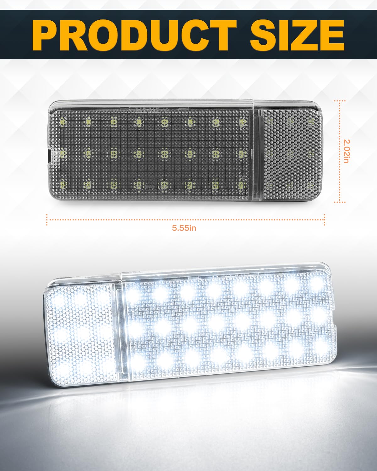 NEIFILES LED Interior Door Panel Lights for Ford Bronco/F150/F250/F350, Plug and Play, 5X Brighter, White, Model OR-7971