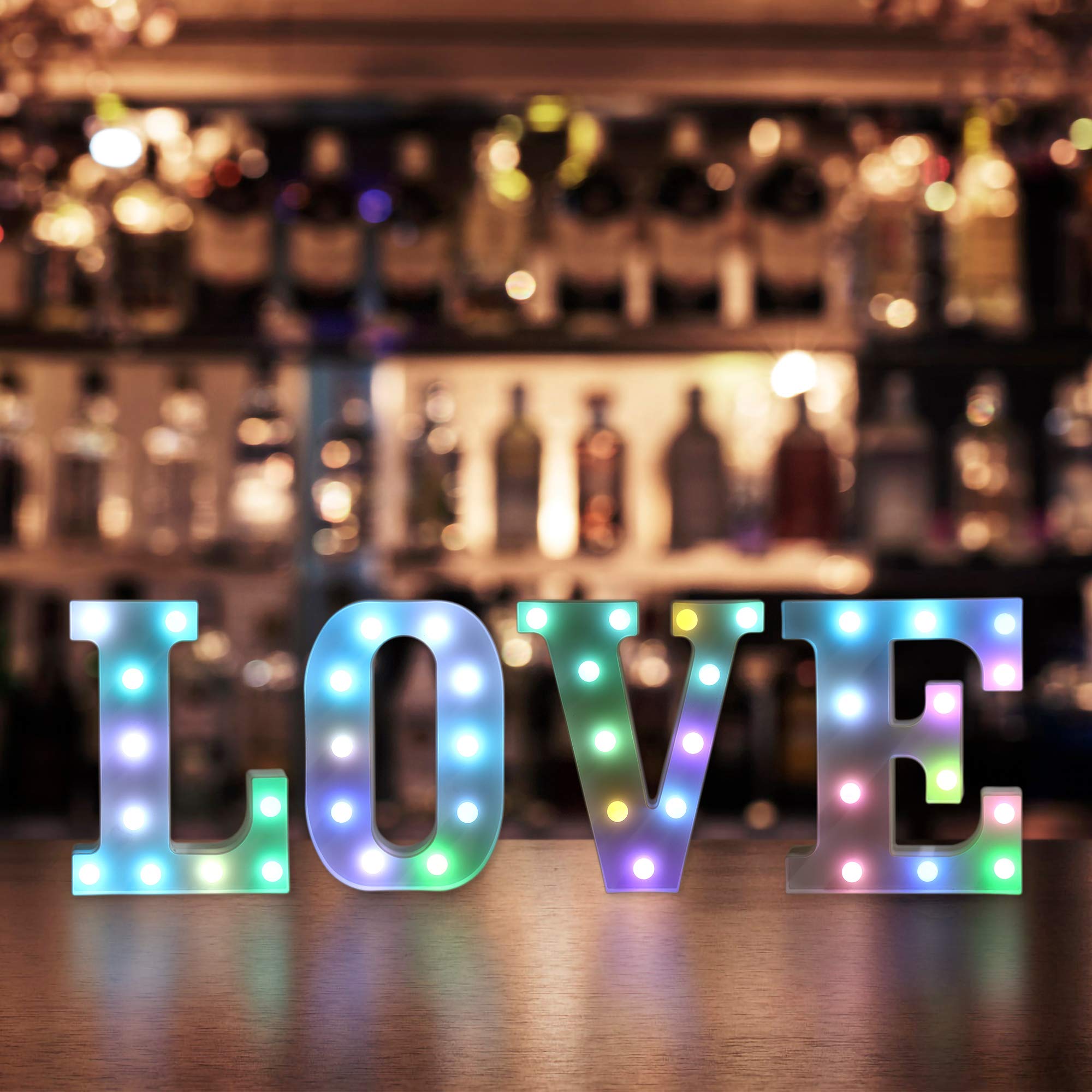Foaky Colorful Light Up Letters With Remote - Marquee Decoration For Birthday Parties & Gifts