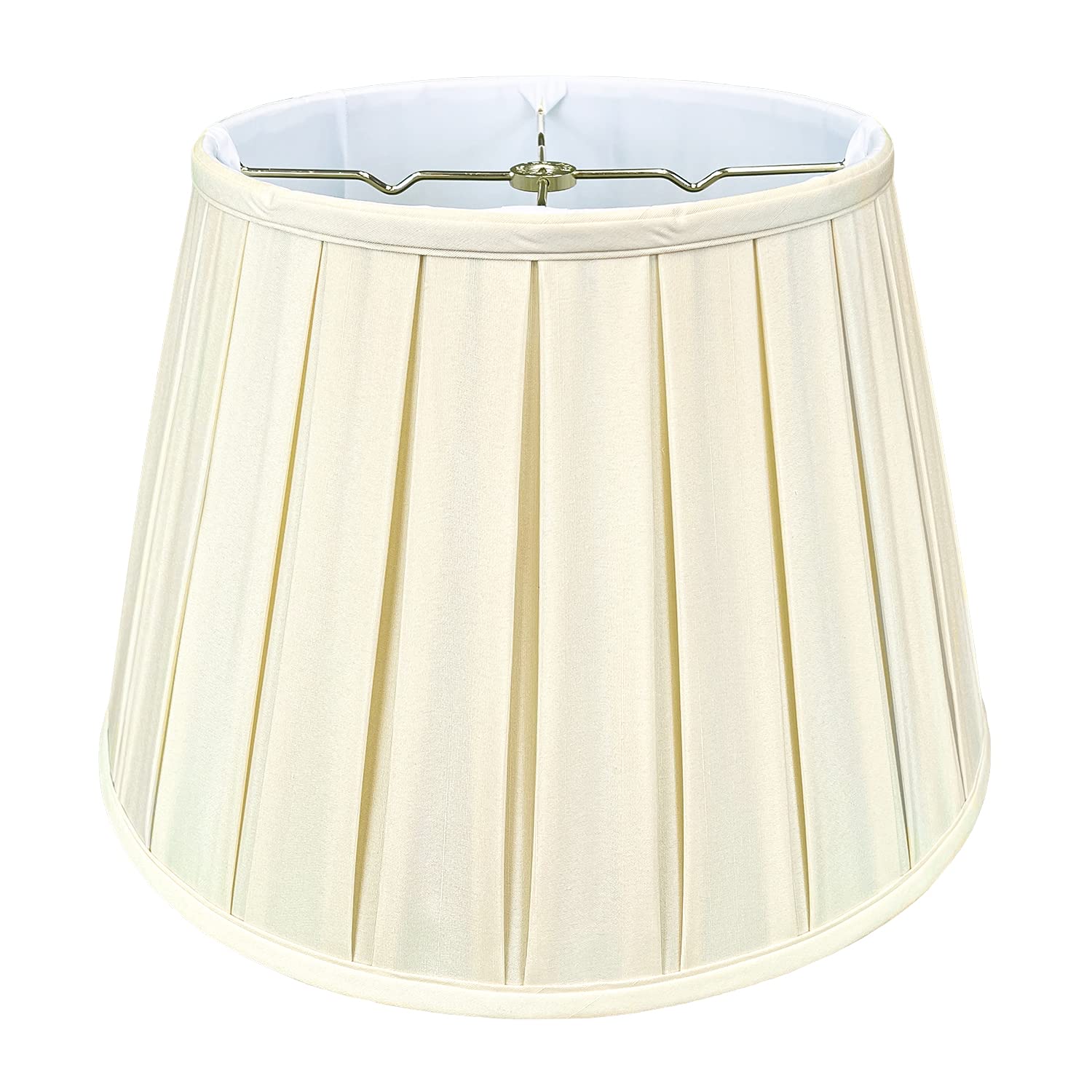 Royal Designs Empire English Pleat Basic Lamp Shade, Eggshell, 11 x 18 x 12