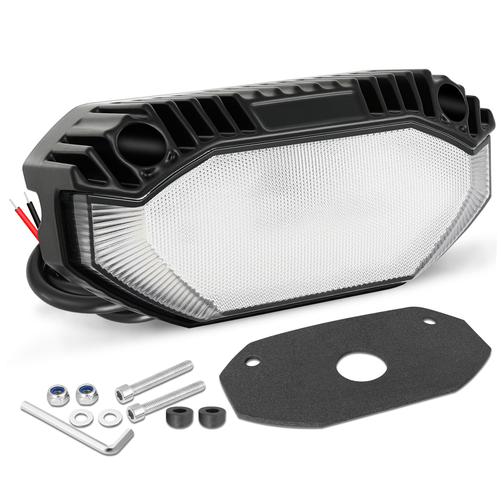 RV Lights Exterior 5 Inch RV Porch Light 12V Outdoor RV Lighting LED Scene Lights 5 Light Bar for Travel Trailers Camper Vans Tractor Cargo Motorhome Truck Marine