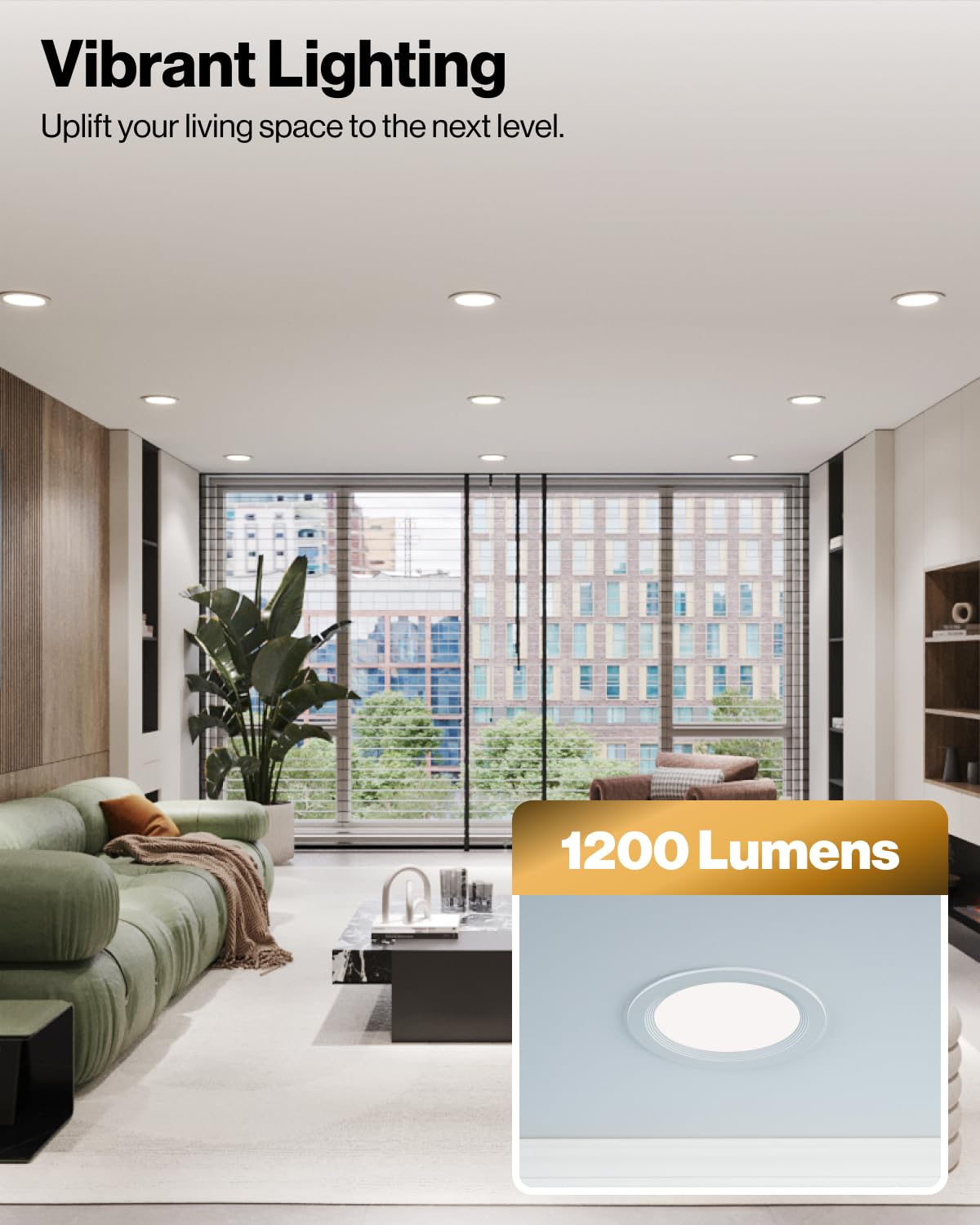 Sunco 10 Pack 6 Inch Ultra Thin Led Recessed Ceiling Lights Slim, Night Light, Baffle Trim, 2700K/3000K/4000K/5000K/6000K Select