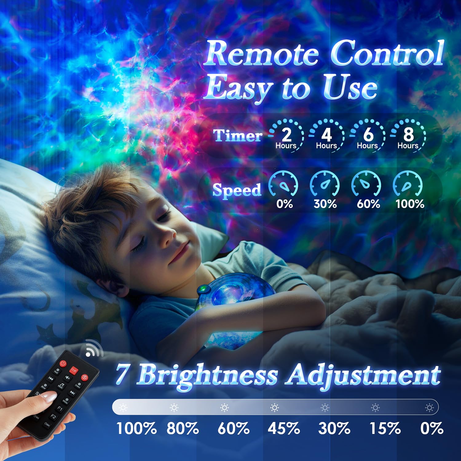 Galaxy Projector For Bedroom Adults, 15 Color+15 White Noise Star Projector Galaxy Light Projector For Bedroom, Bluetooth Star Lights For Ceiling Projector For Bedroom,Led Projector Lights For Bedroom