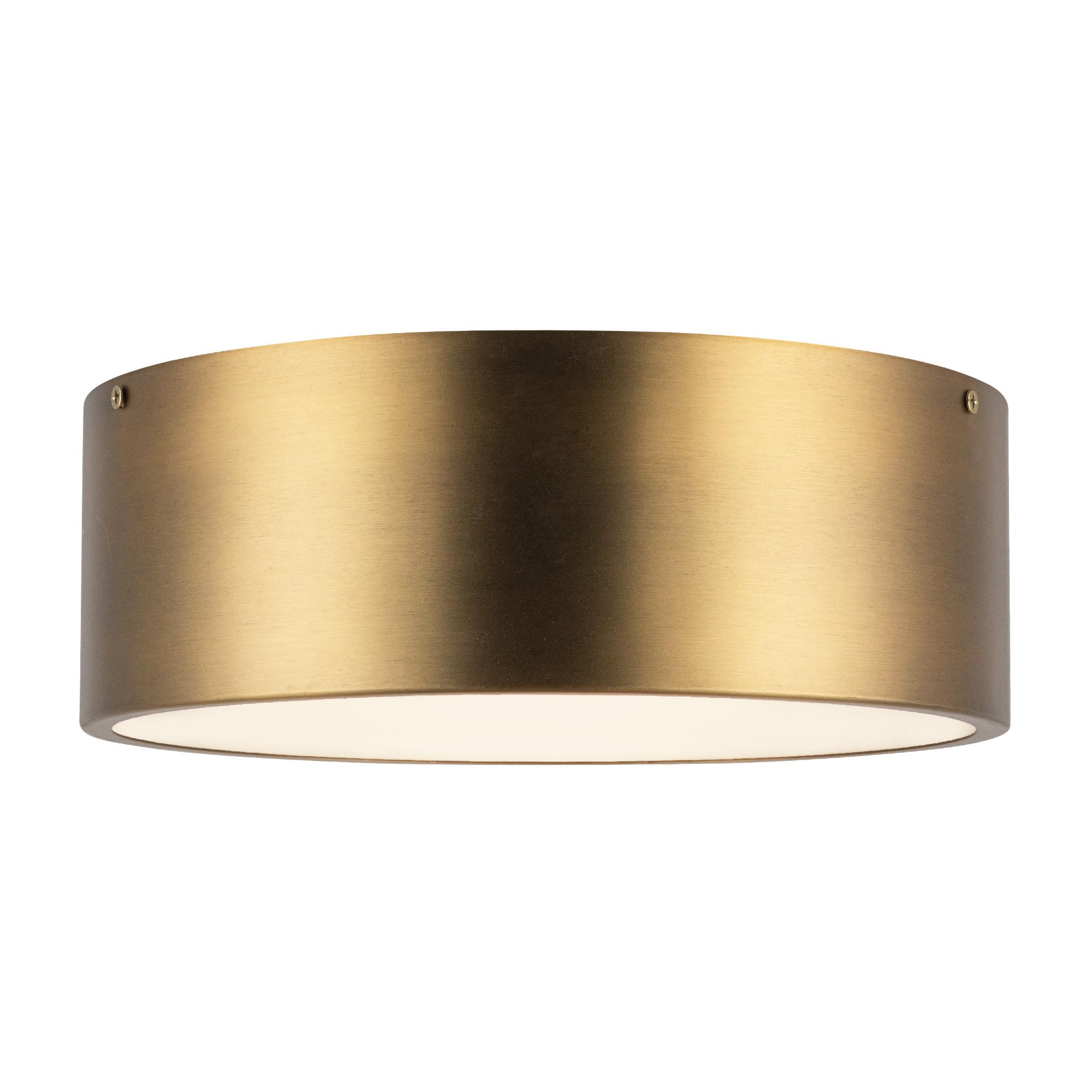 Alora Mood FM556012AG Brisbane Flush Mount, Aged Gold