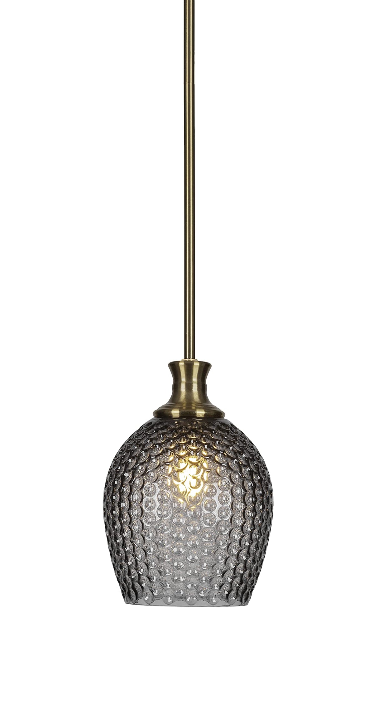 Zola 1 Light Pendant in New Age Brass (76-NAB-4902)