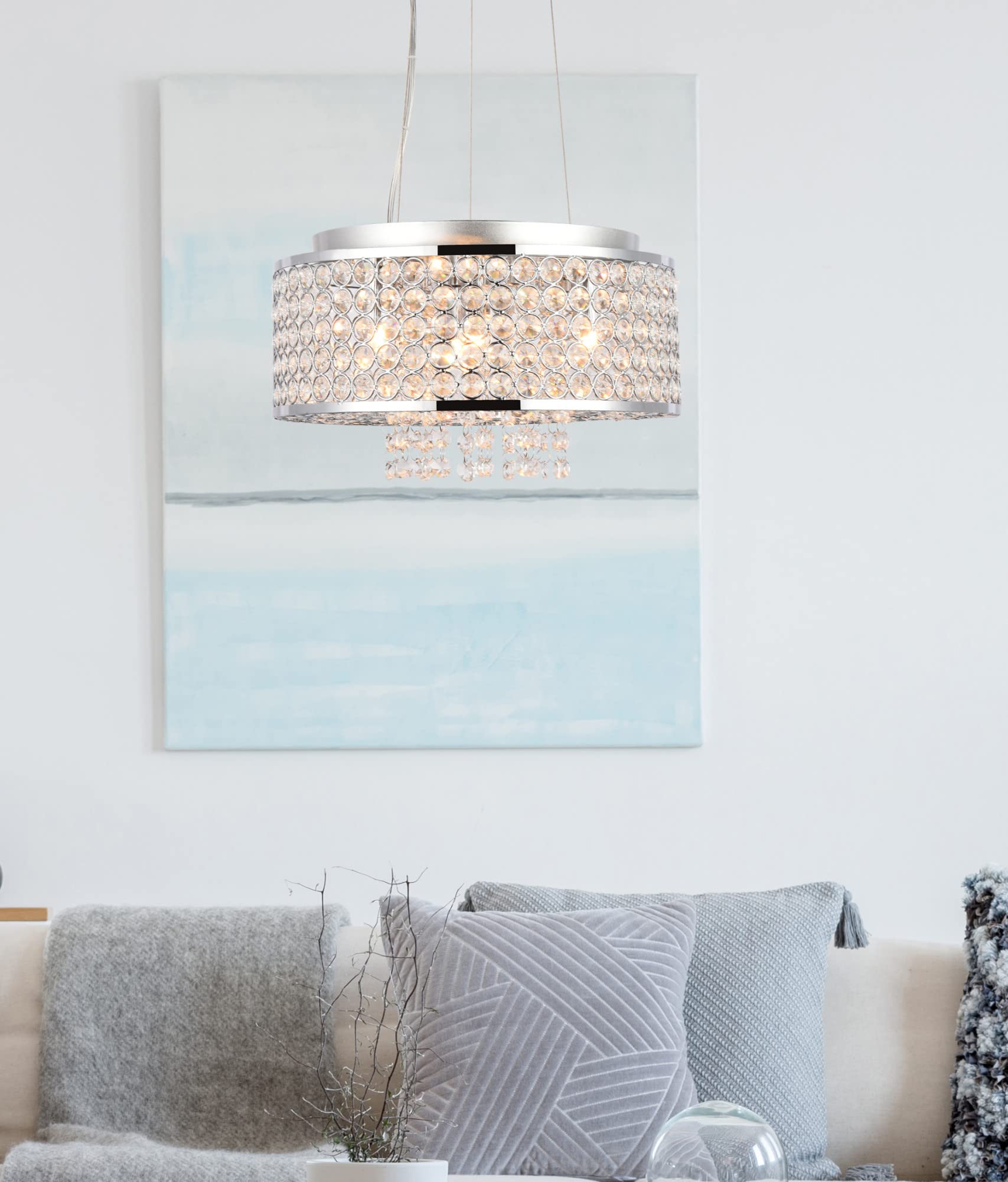 Elegant Lighting Amelie - Four Light Pendant