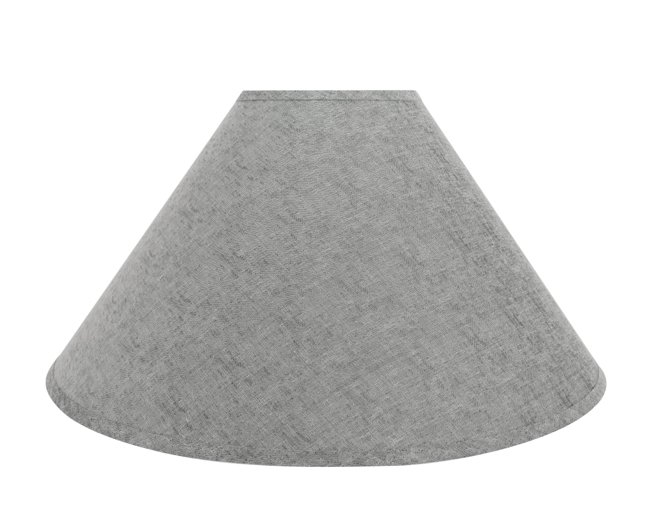Aspen Creative 32592A, Transitional Hardback Empire Shaped Spider Construction Lamp Shade In Grey, 23'' Wide (7'' X 23'' X 14'')