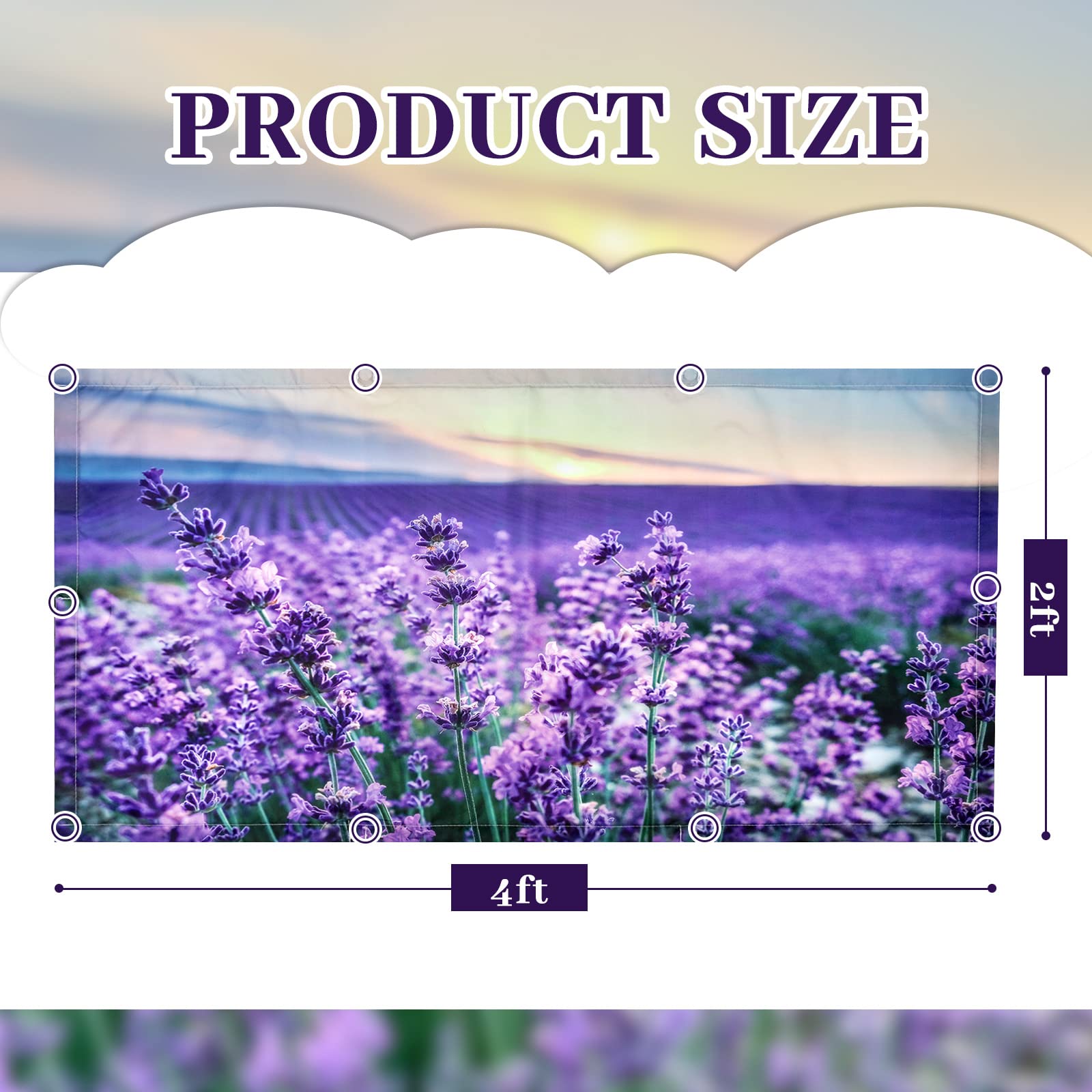 Patelai Fluorescent Light Cover Shade with 10 Magnets, 4 x 2 Feet, Lavender, Model PT-Patelai-3150 for Classroom, Office, Home
