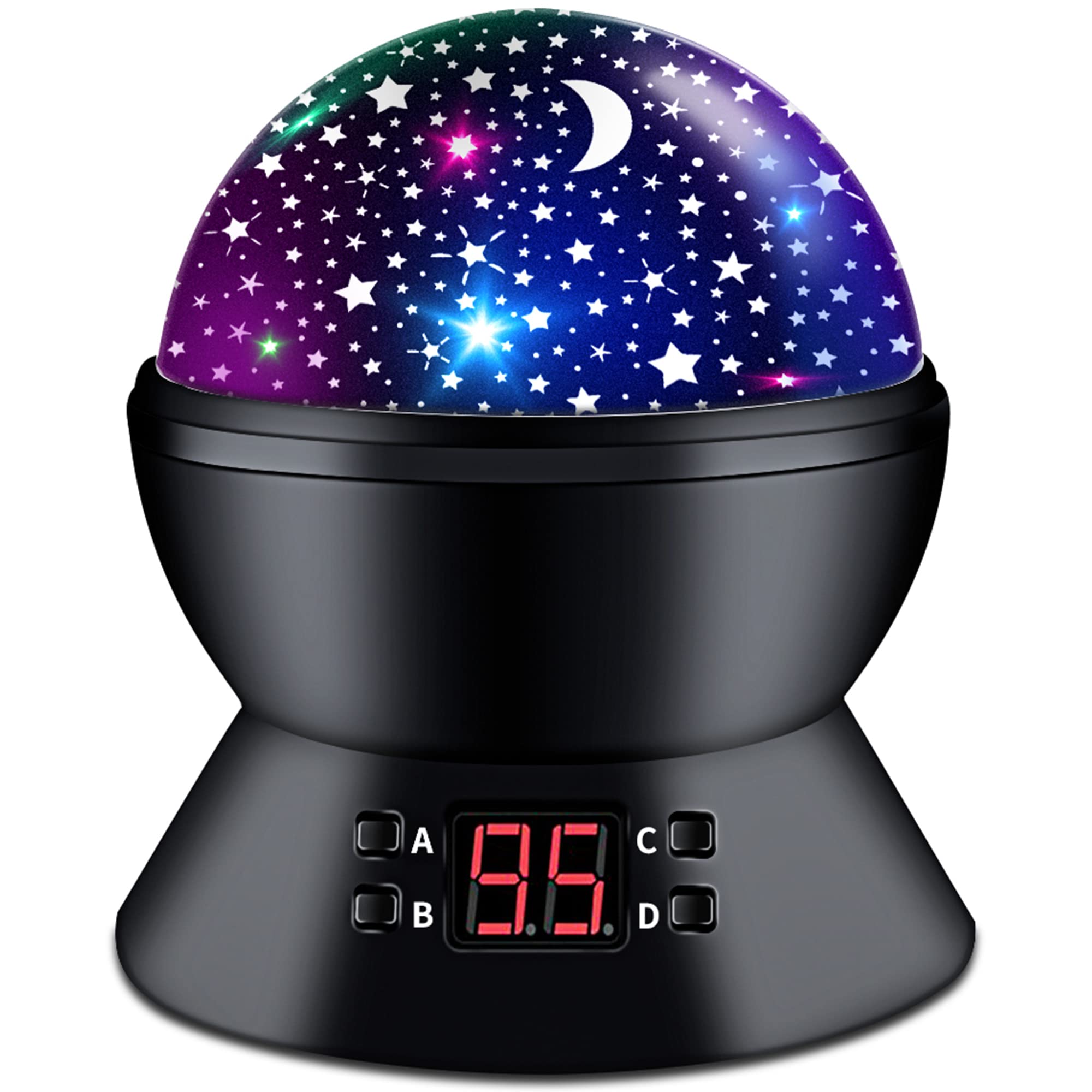 Anteqi Star Projector Night Light For Kids Bedroom Ceiling Baby Starry Sky Night Lamp With Timer And Rotating Birthday Gifts For