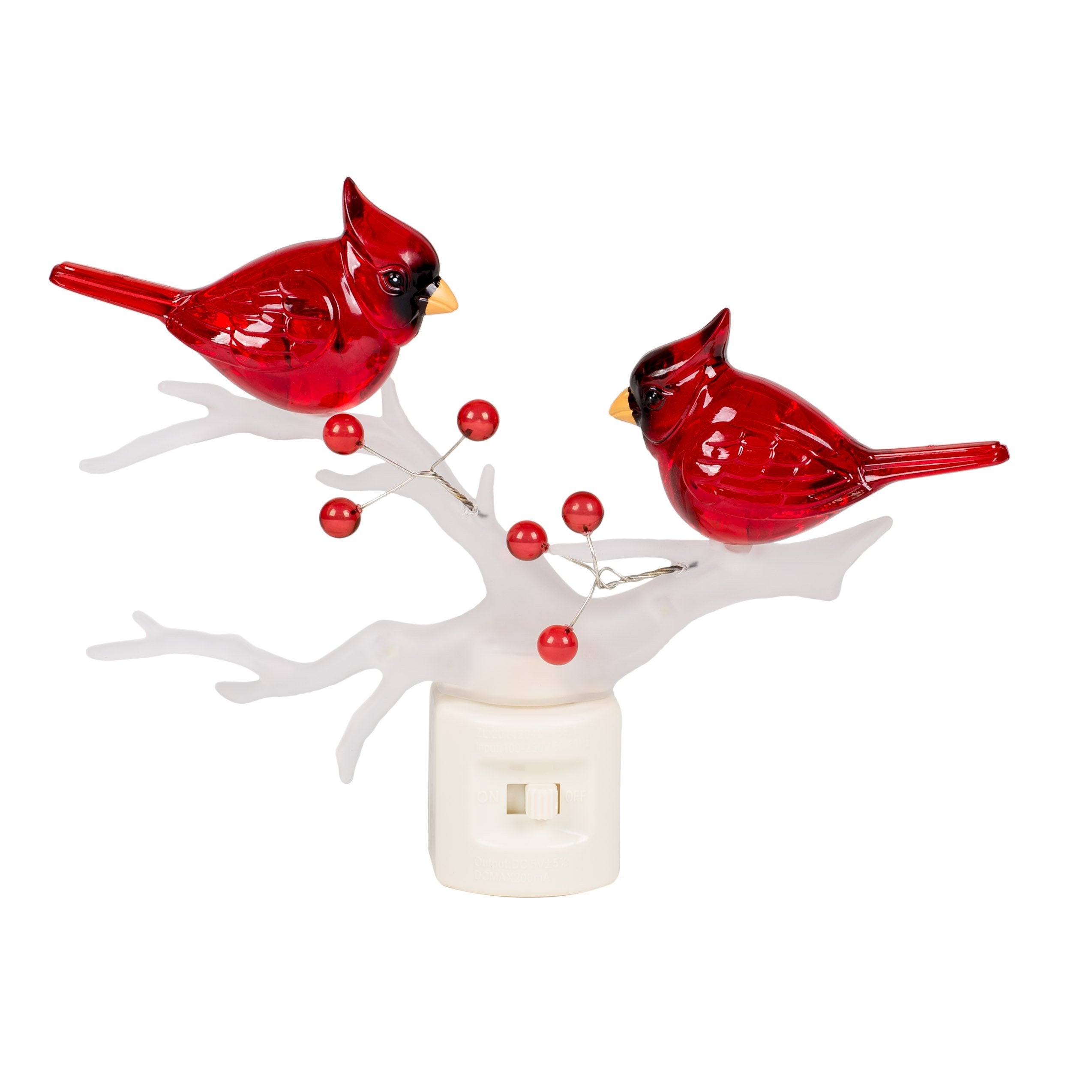 Roman Cardinals on Branch Night Light - Thumbnail 2
