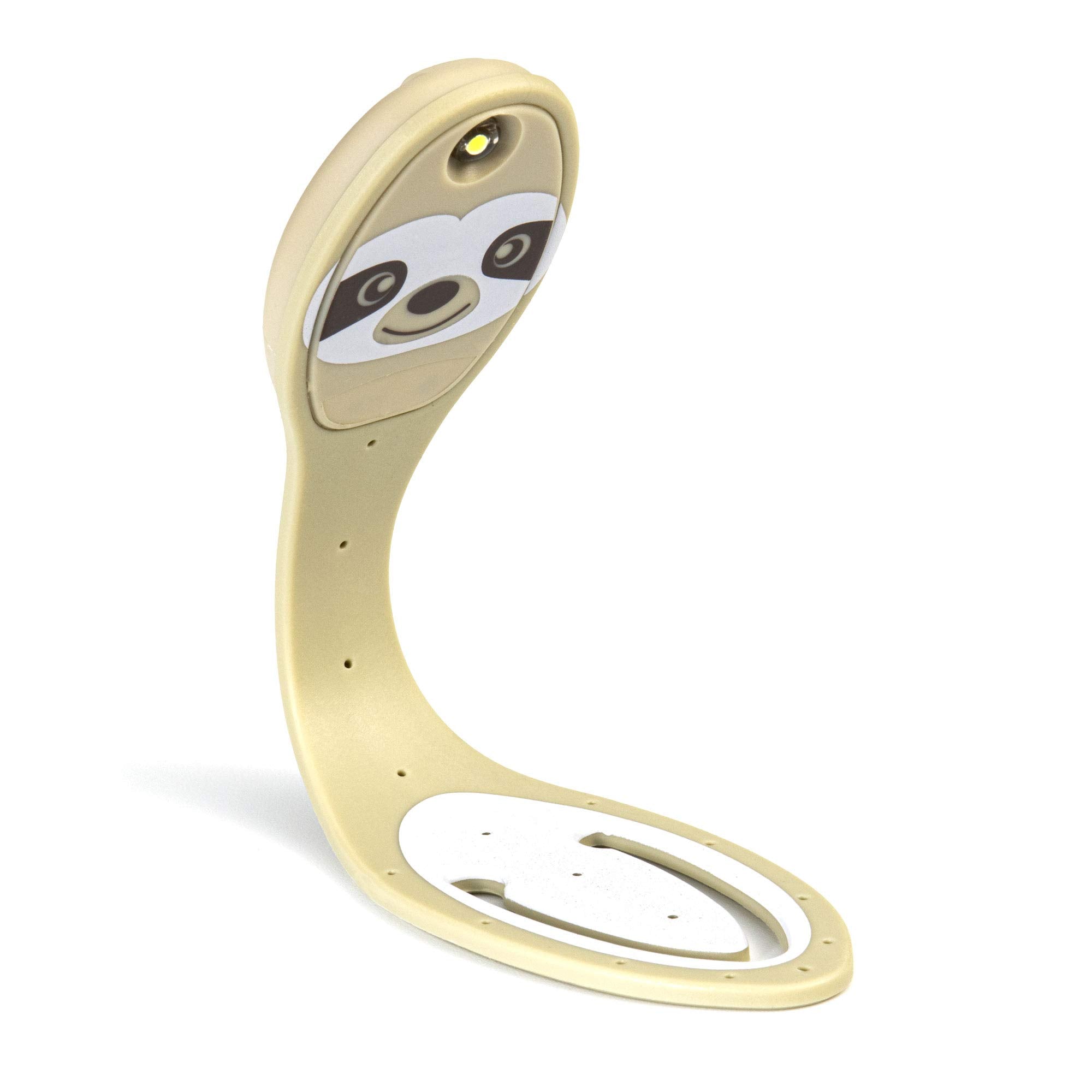 Gifts for Readers & Writers Flexilight Bookmark Reading Light | LED Clip-On Lamp | Sloth Design