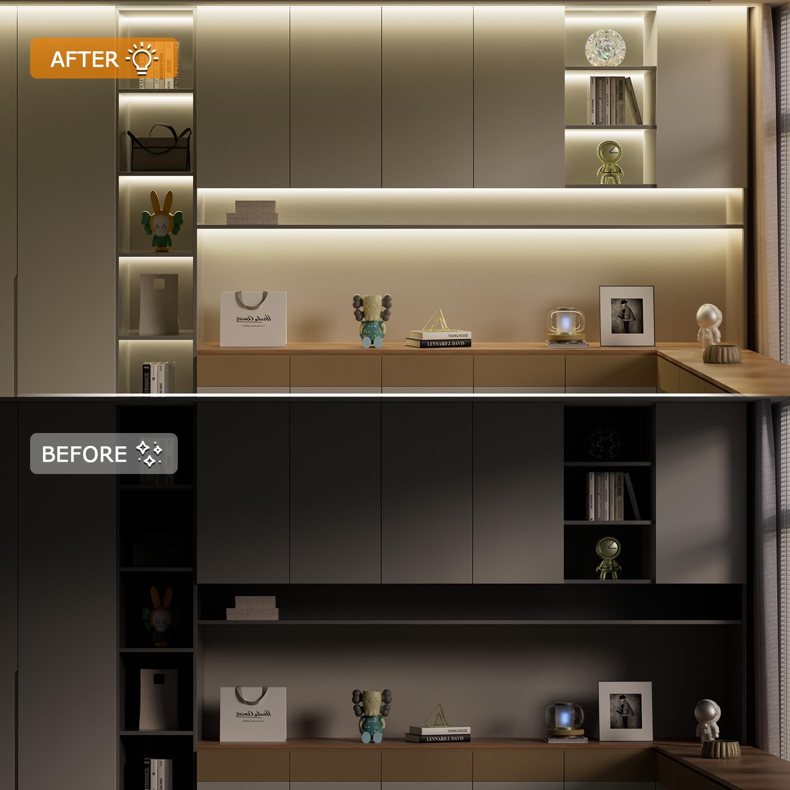 Pautix Cob Led Strip Light 2520Leds,Super Bright High Lumen 4000K Natural White 16.4Ft,Dimmable 24V Led Tape Light With 3M Tape,Rf Remote With Timer Function,36W Adapter,For Bedroom,Home,Kitchen Diy