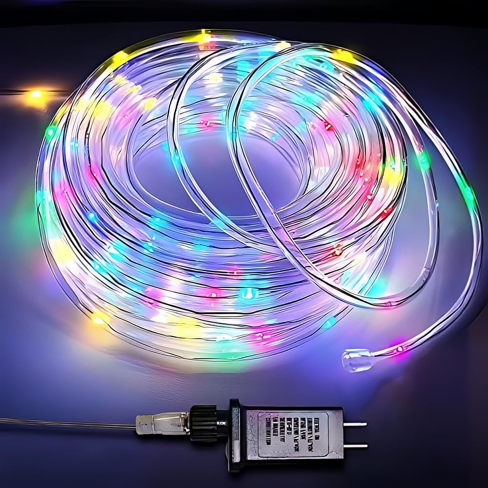 Brite Star 18ft Multicolor Clear Rope Light - Waterproof Connectable Decor for Indoor/Outdoor Use, Model 37-160-00