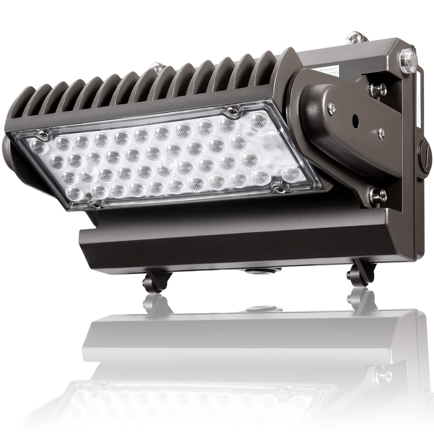 Dusk to Dawn 80W Rotatable LED Wall Pack Light  5000K 11200LM 400-600W HPS/HID Equivalent  ETL Adjustable Head Outdoor LED Wallpack Lighting Fixture for Area Light  Parking Garages Warehouse Entrance