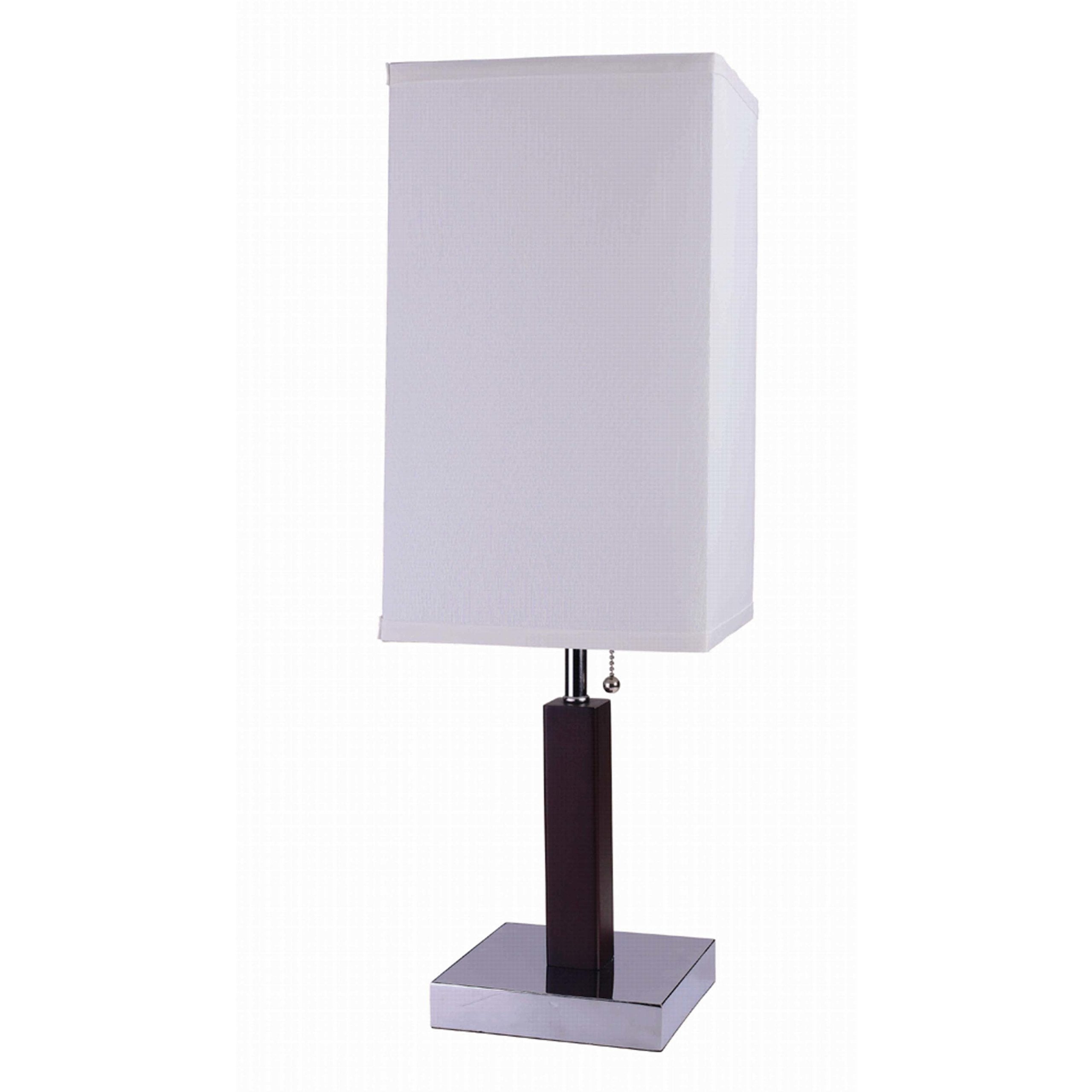 Ore International 8311 26-Inch Square Retro Steel Table Lamp