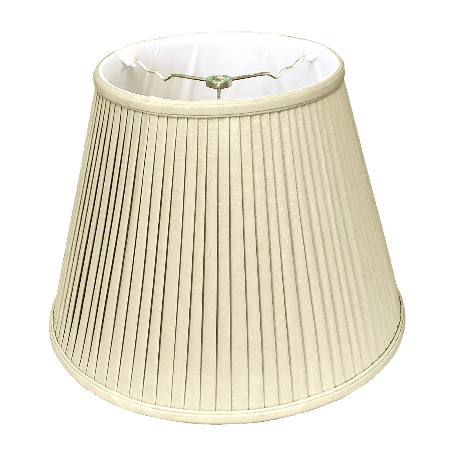 Royal Designs, Inc BS-729-16LNTP Empire Side Pleat Basic Lamp Shade, 10 x 16 x 12.5, Linen Taupe