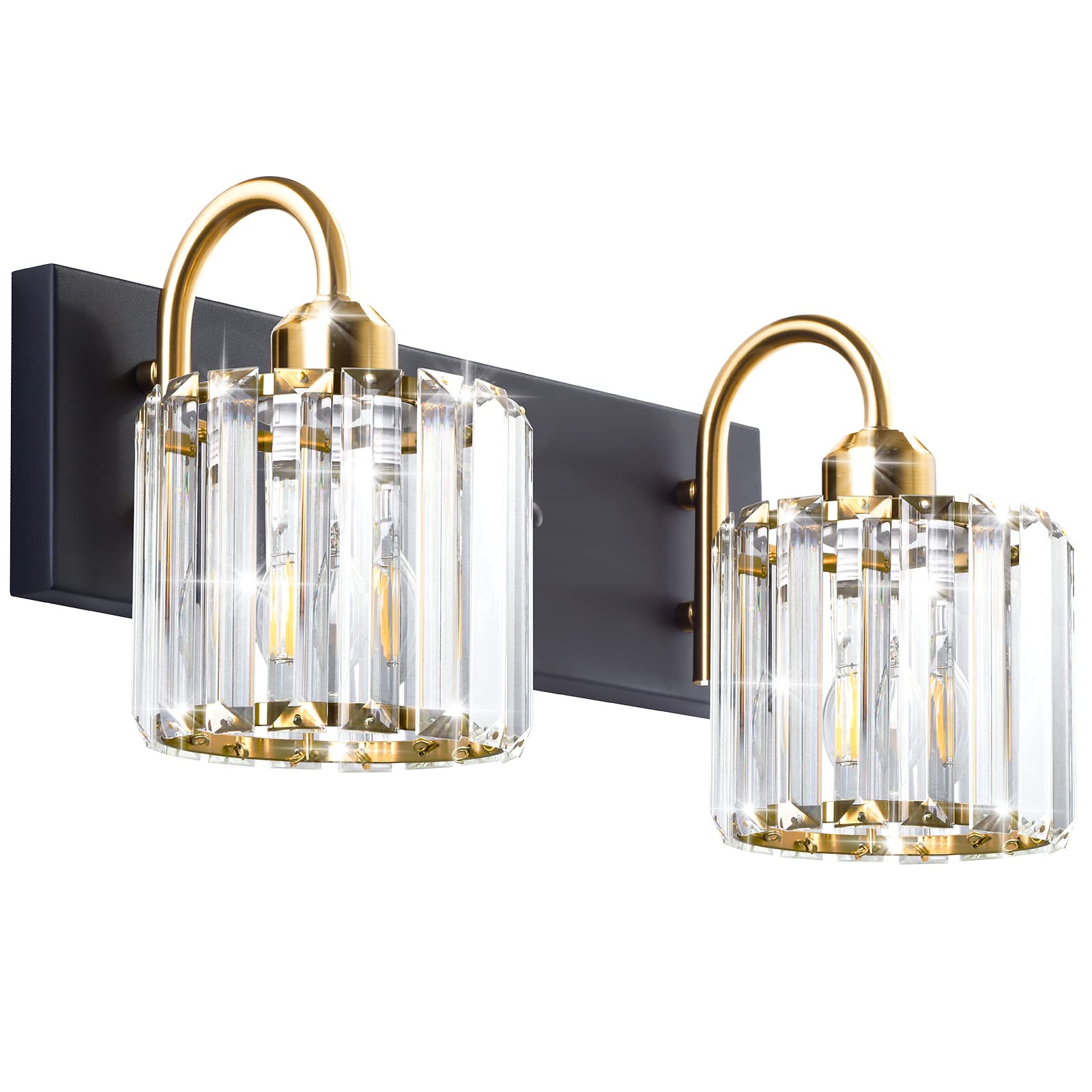 Bathroom Vanity Light,Gold Bathroom Light Fixtures,Vanity Lights For Bathroom,Bathroom Light Fixtures Over Mirror,Black 2 Light