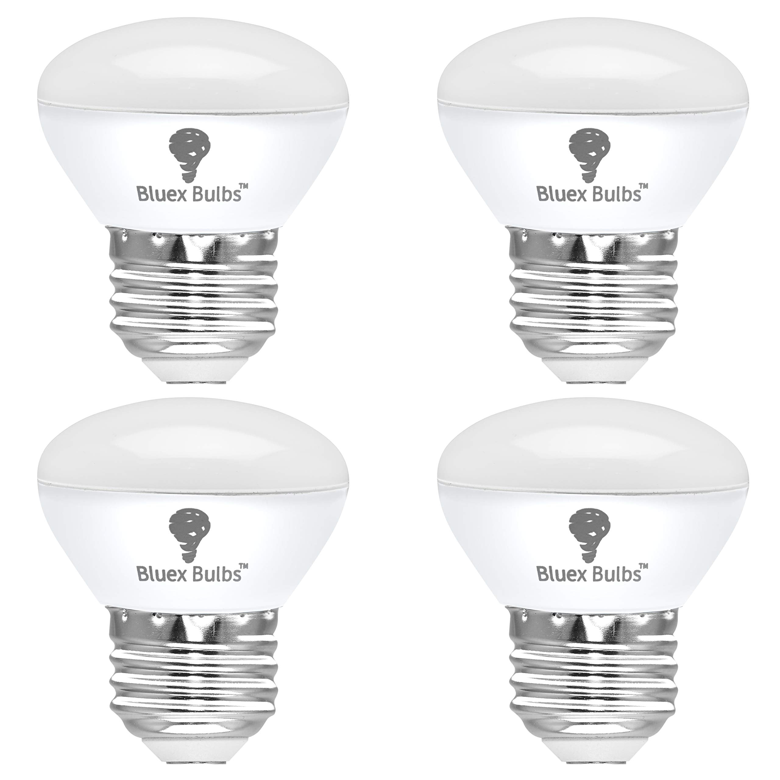 Bluex Bulbs 4 Pack R14 LED Dimmable Mini Reflector Floodlight 4W 2700K Warm White