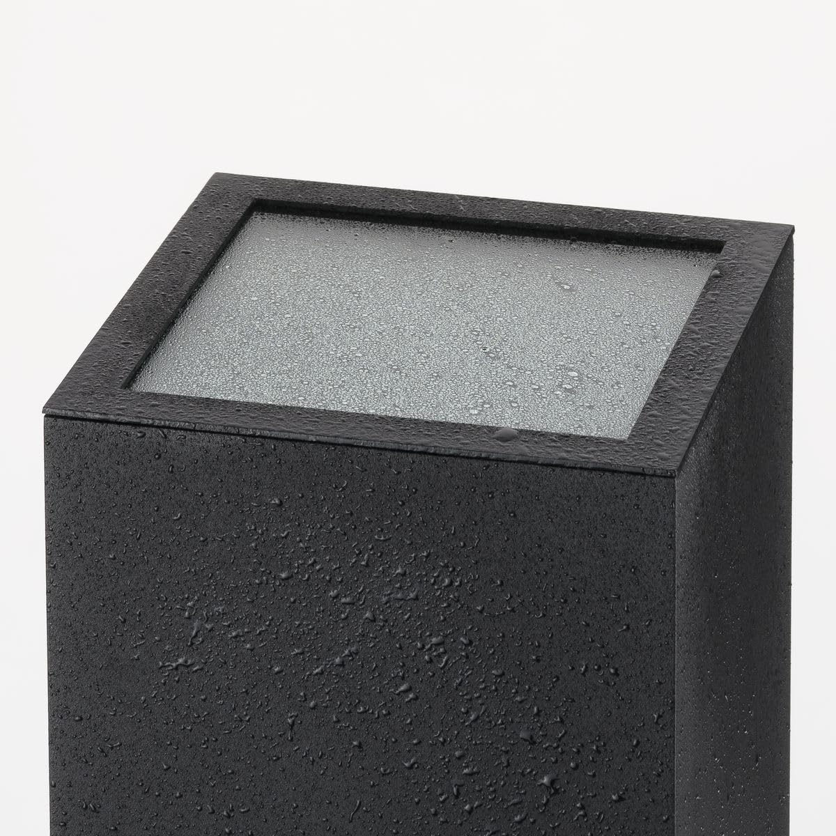 Progress P860047-031 Cylinder Lens - 6 Inch Square Top Cover Lens For Led Cylinder, Black Finish With Clear Glass
