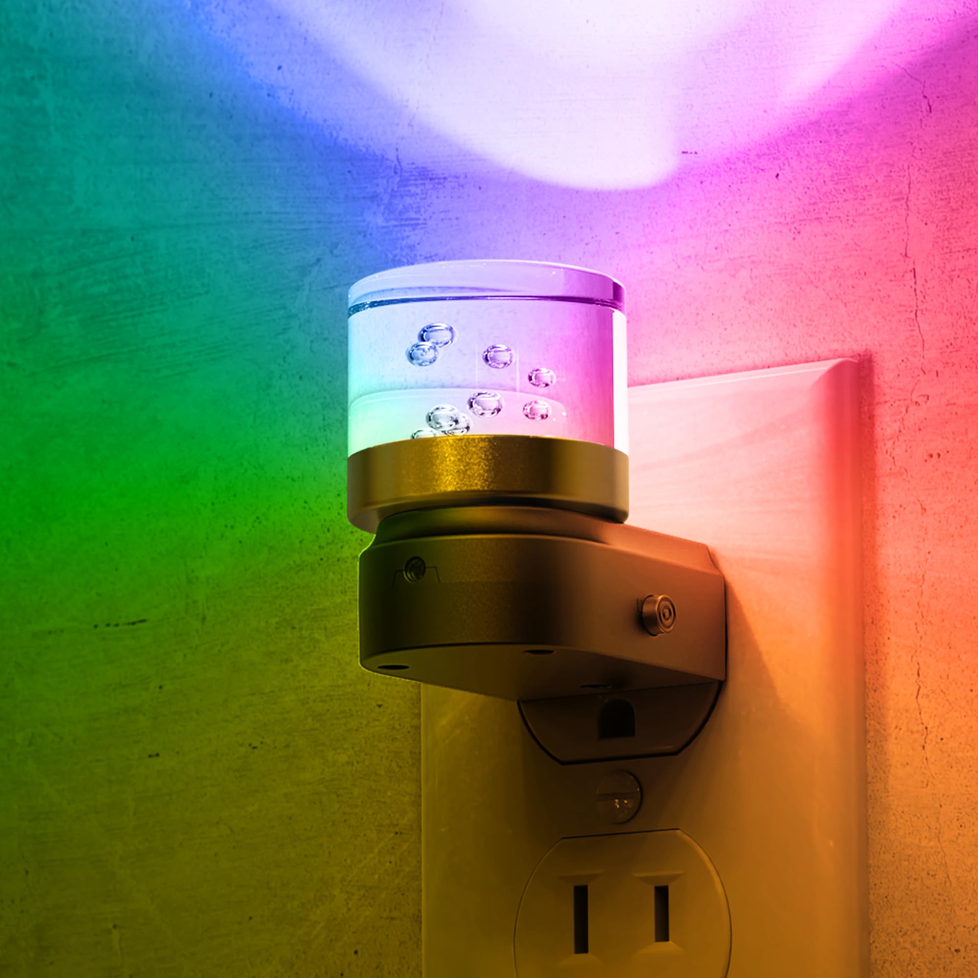 L LOHAS LED Night Light  Night Lights Plug into Wall  Color Changing Nursery Nightlight RGB with Dusk to Dawn Sensor  Nightlight Plug in Wall for Halloween  Christmas  Holiday  Hallway Bedroom Kids