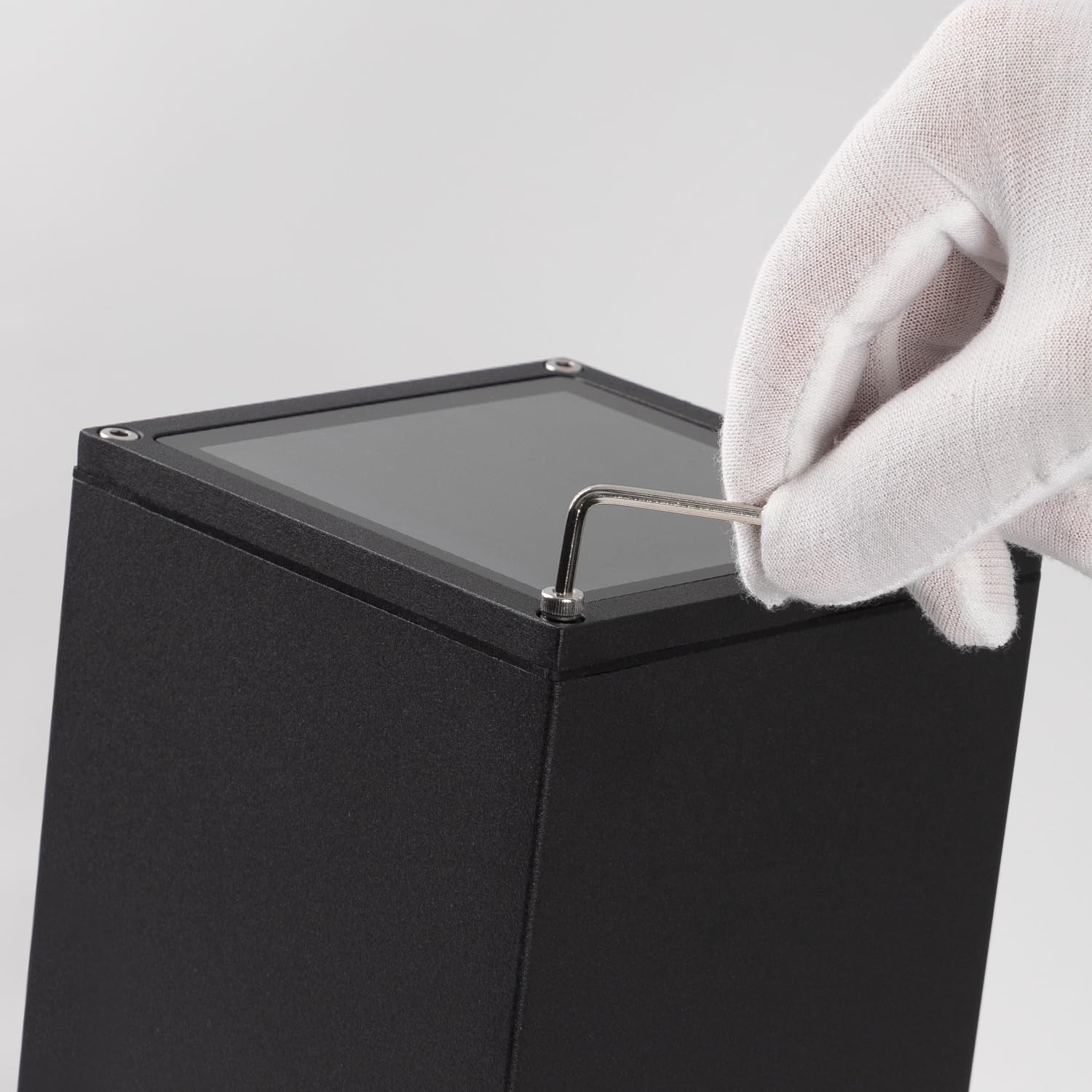 Mirrea Modern Outdoor Porch Light Patio Light In 2 Lights With Aluminum Rectangular Tube And Tempered Glass Cover Waterproof Wal