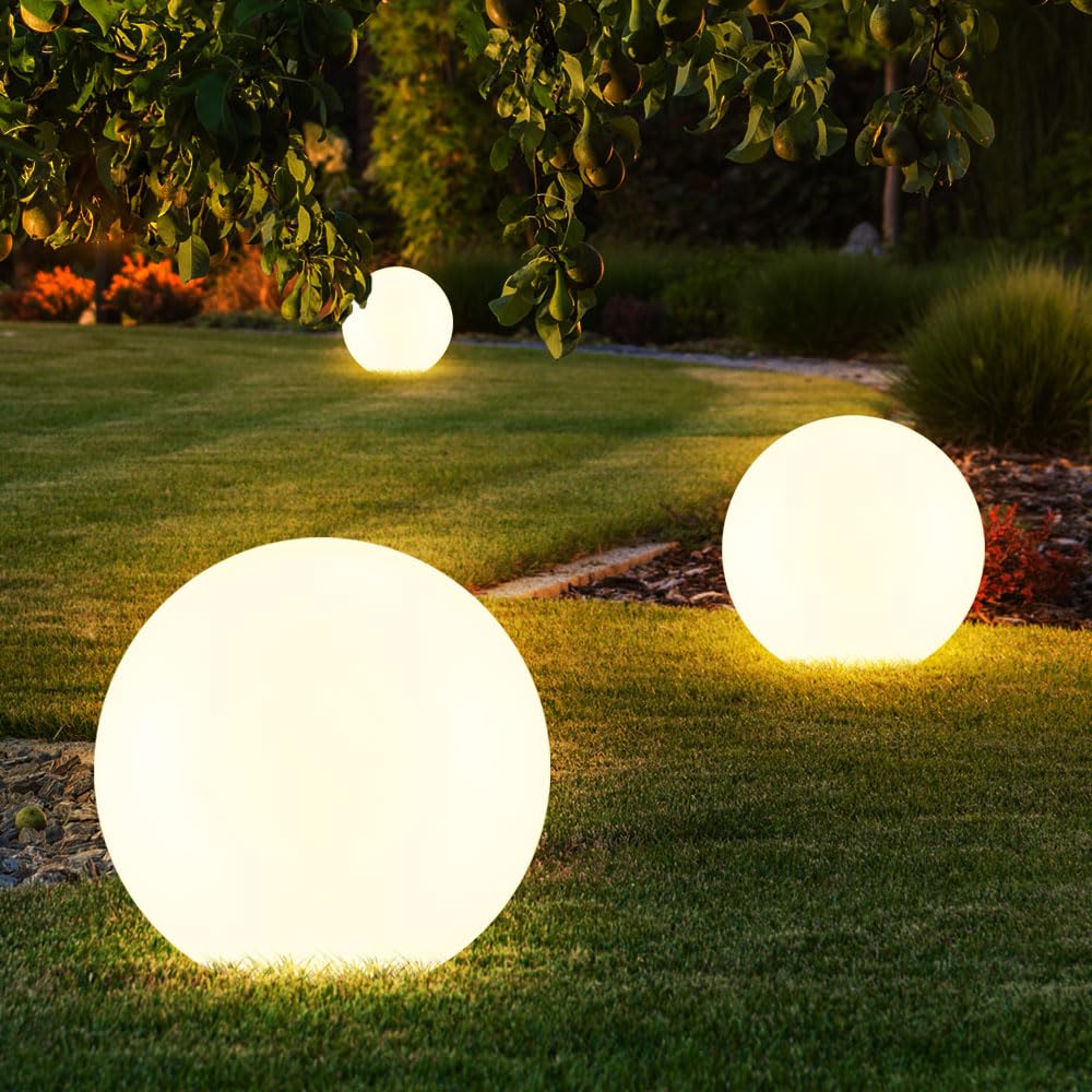 20-Inch Led Ball Light, Large Rechargeable Globe Floor Lamp W/Remote, Ultra-Fun Led Glowing Orb Light, 16 Rgb Color Changing Cor