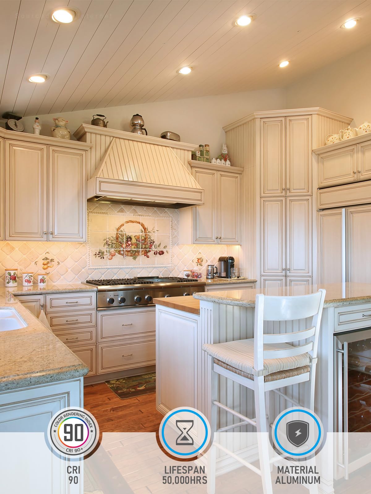 Torchstar 6 Inch Led Gimbal Retrofit Recessed Light Dimmable, 2700K Soft White, 12W Cri90 Directional Eyeball Can Light, Swivel