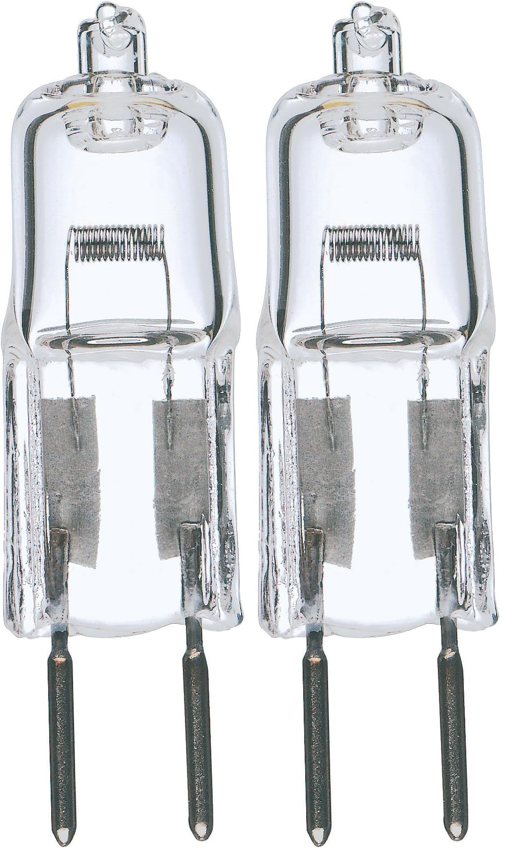 Satco S3421 2/Card 12V 50-Watt T4 GY6.35 Base Light Bulb, Clear (Pack of 2)